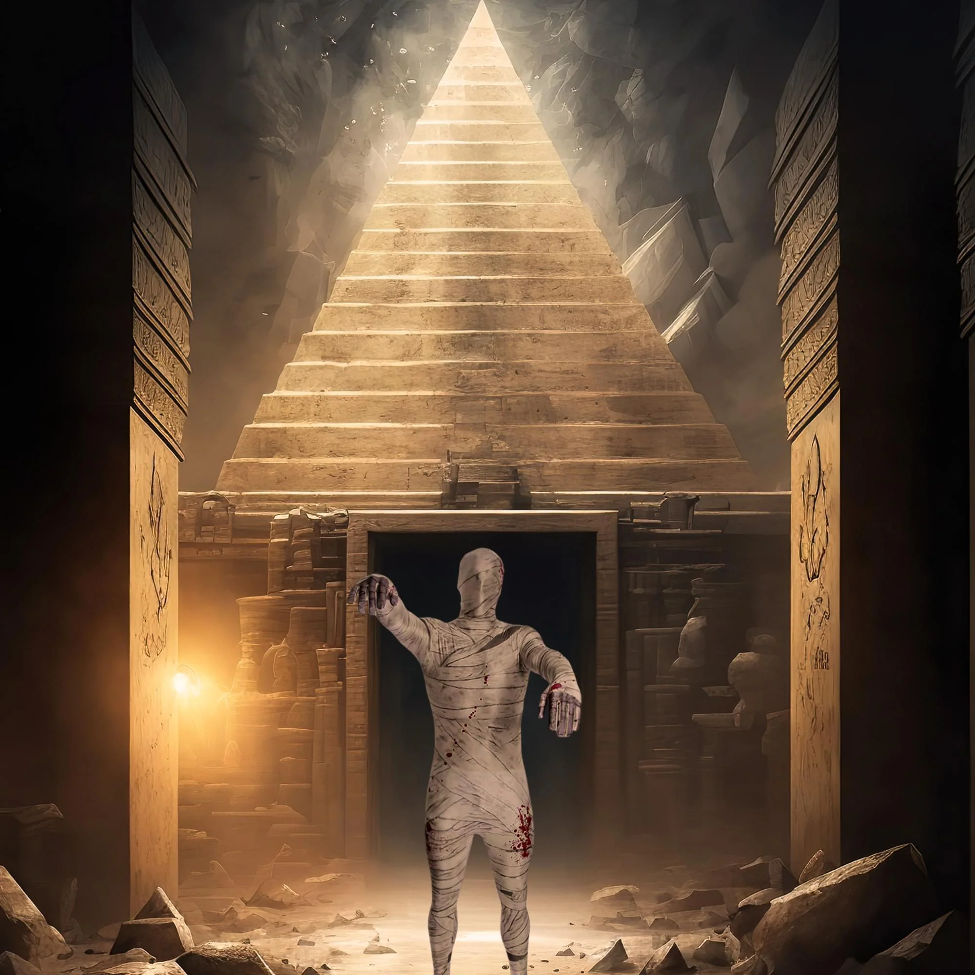 Mummy Adult Costume Morphsuit - Image 4