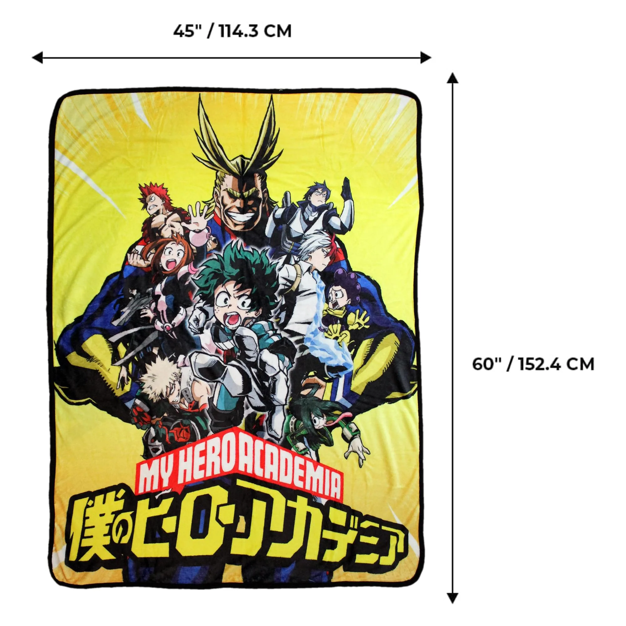 My Hero Academia All Might 45 x 60 Inch Fleece Throw Blanket - Image 2