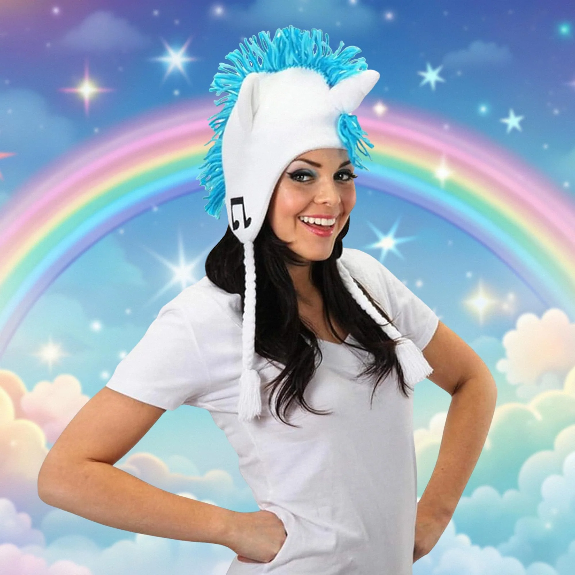 My Little Pony DJ Pon3 Knit Laplander Costume Hat - Image 4