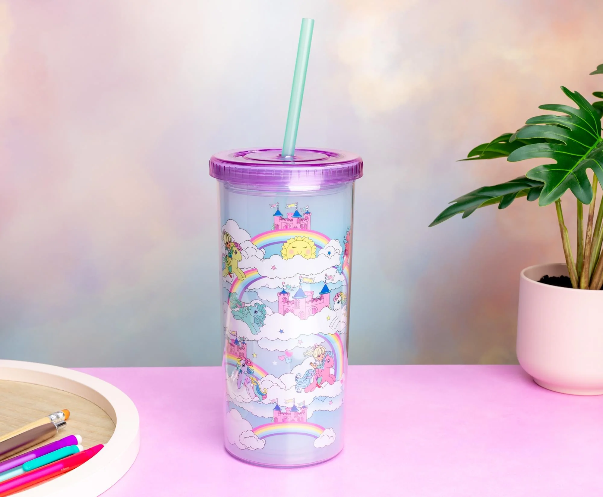 My Little Pony Dream Castle 20-Ounce Carnival Cup With Lid and Straw - Image 4