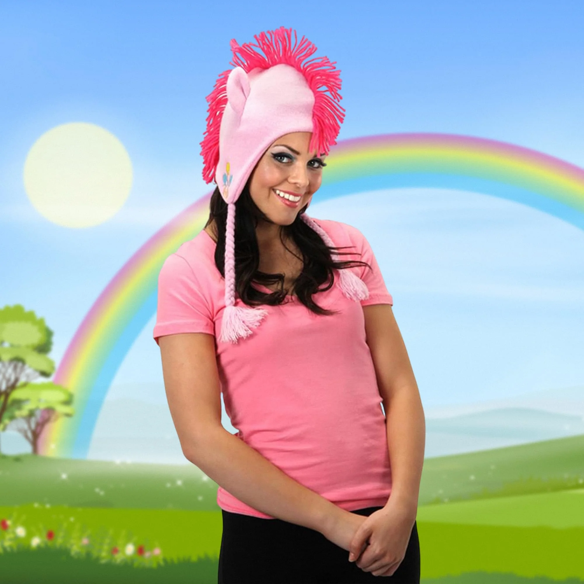 My Little Pony Pinkie Pie Knit Laplander Costume Hat - Image 2