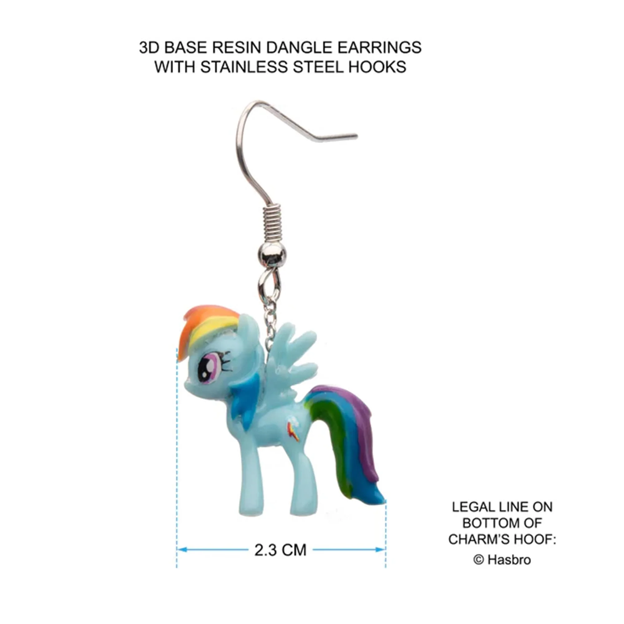 My Little Pony Rainbow Dash Dangle Earrings - Image 2