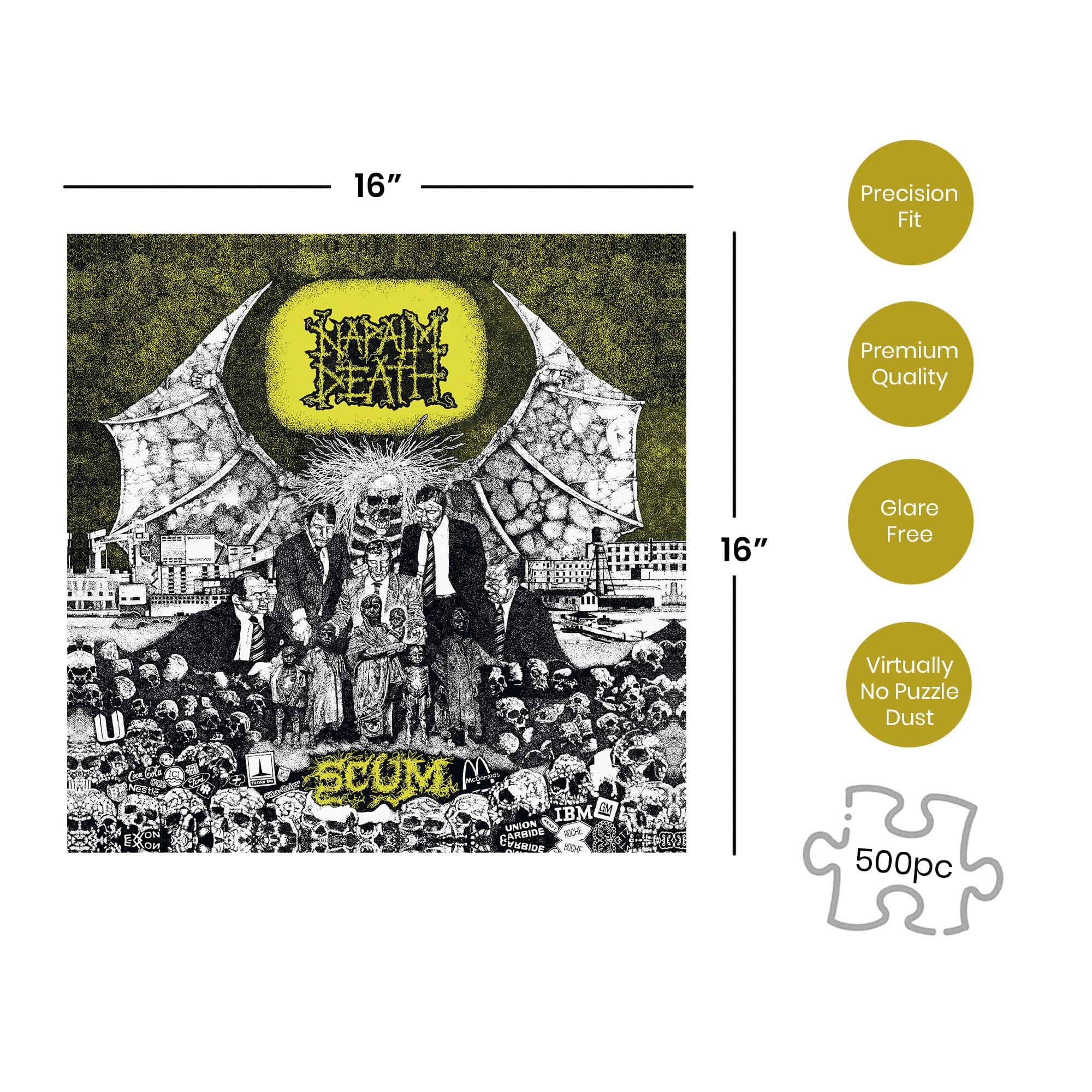 Napalm Death Scum 500 Piece Jigsaw Puzzle - Image 3