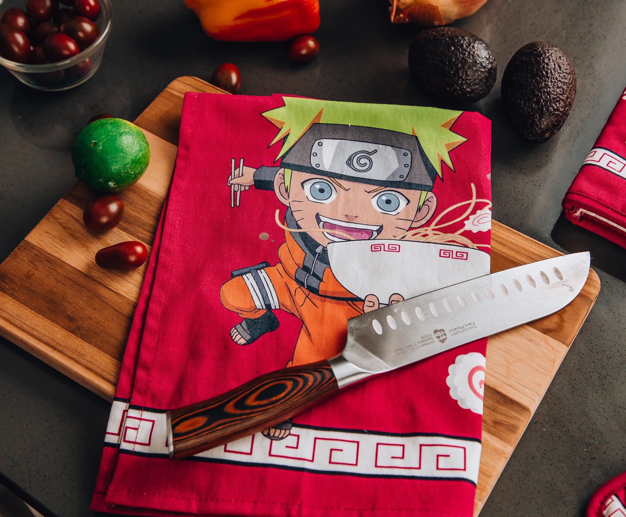 Naruto Chibi Ramen 3-Piece Kitchen Set | Oven Mitt, Dish Towel, Pot Holder - Image 3