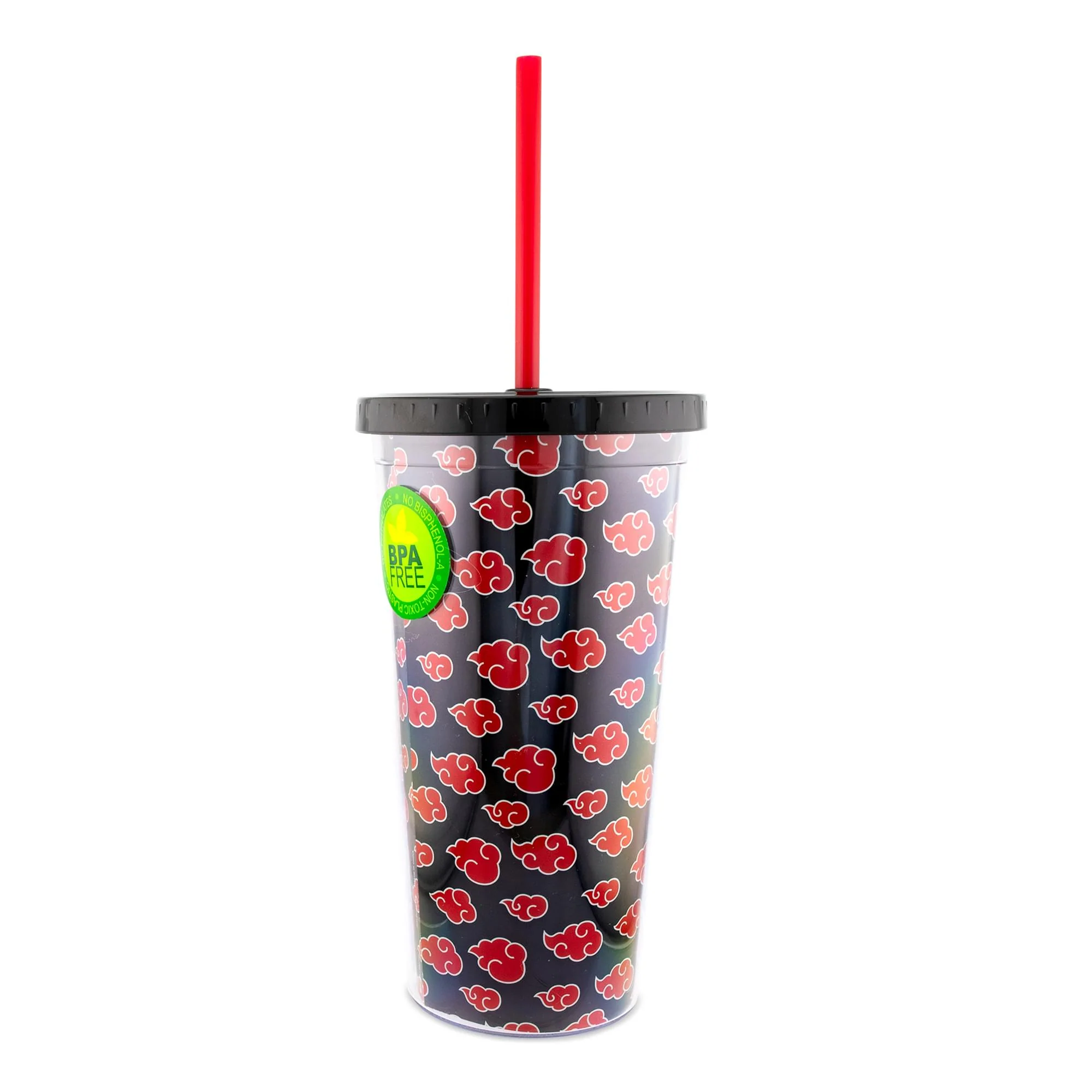 Naruto Shippuden Akatsuki 20-Ounce Carnival Cup With Lid and Straw - Image 2