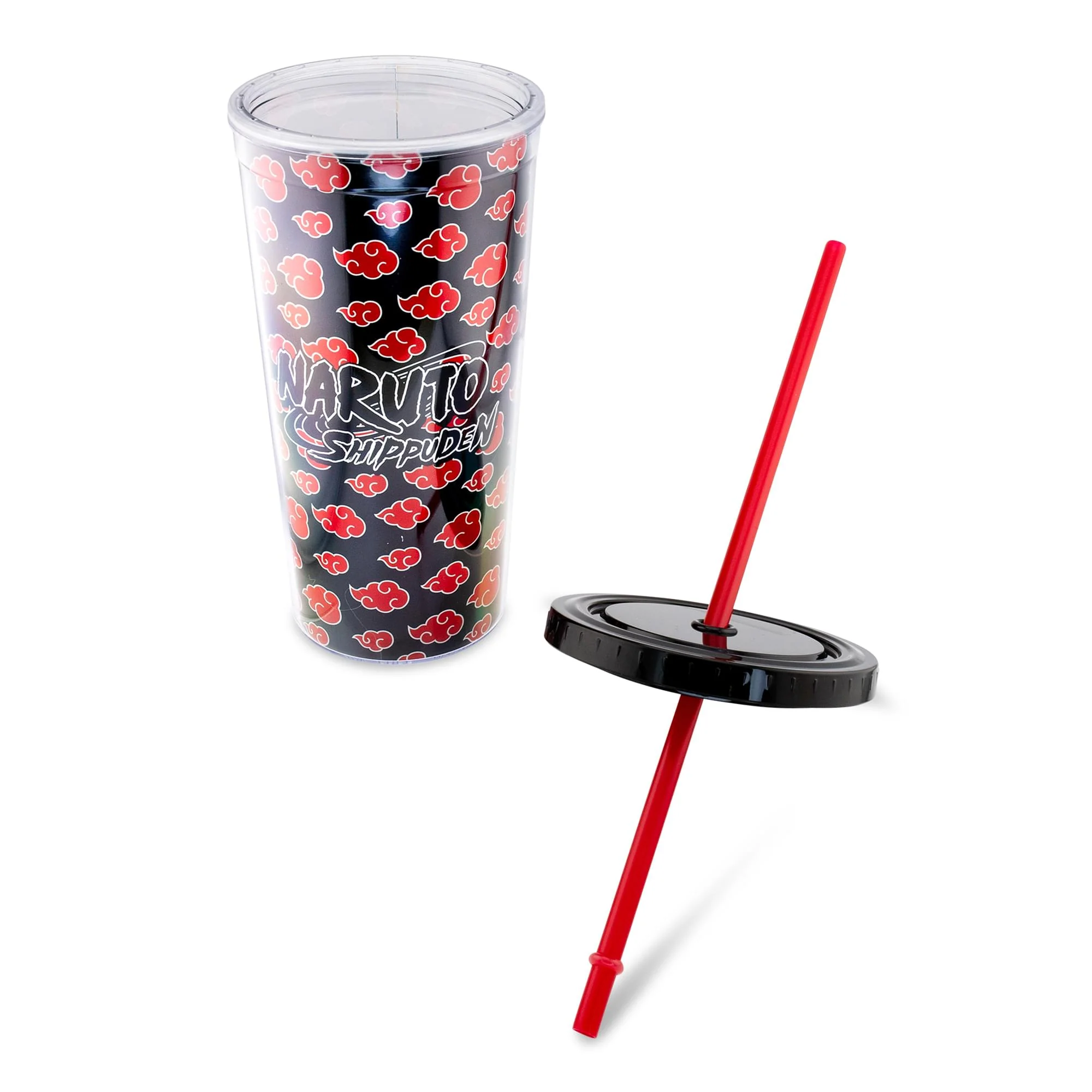 Naruto Shippuden Akatsuki 20-Ounce Carnival Cup With Lid and Straw - Image 3