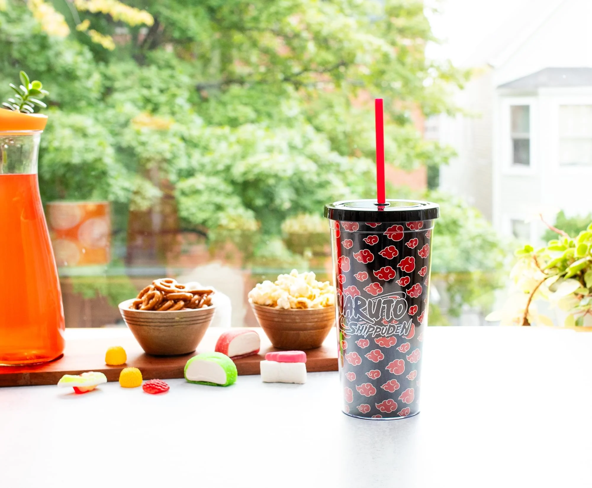 Naruto Shippuden Akatsuki 20-Ounce Carnival Cup With Lid and Straw - Image 4