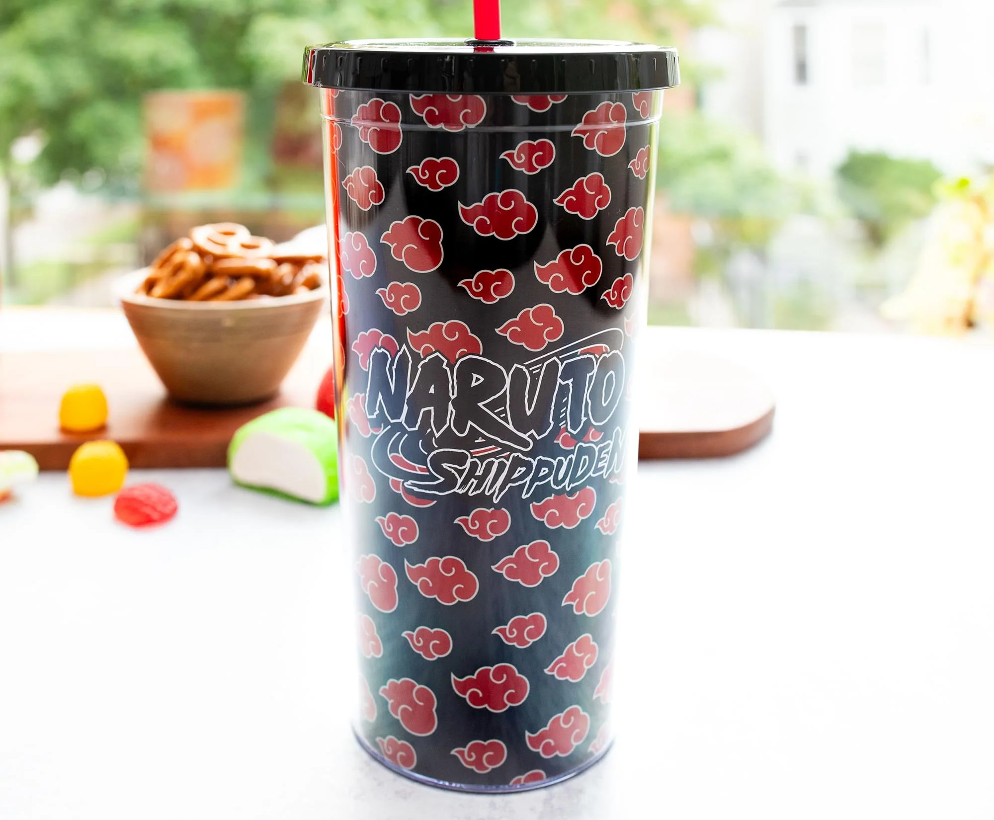 Naruto Shippuden Akatsuki 20-Ounce Carnival Cup With Lid and Straw - Image 5