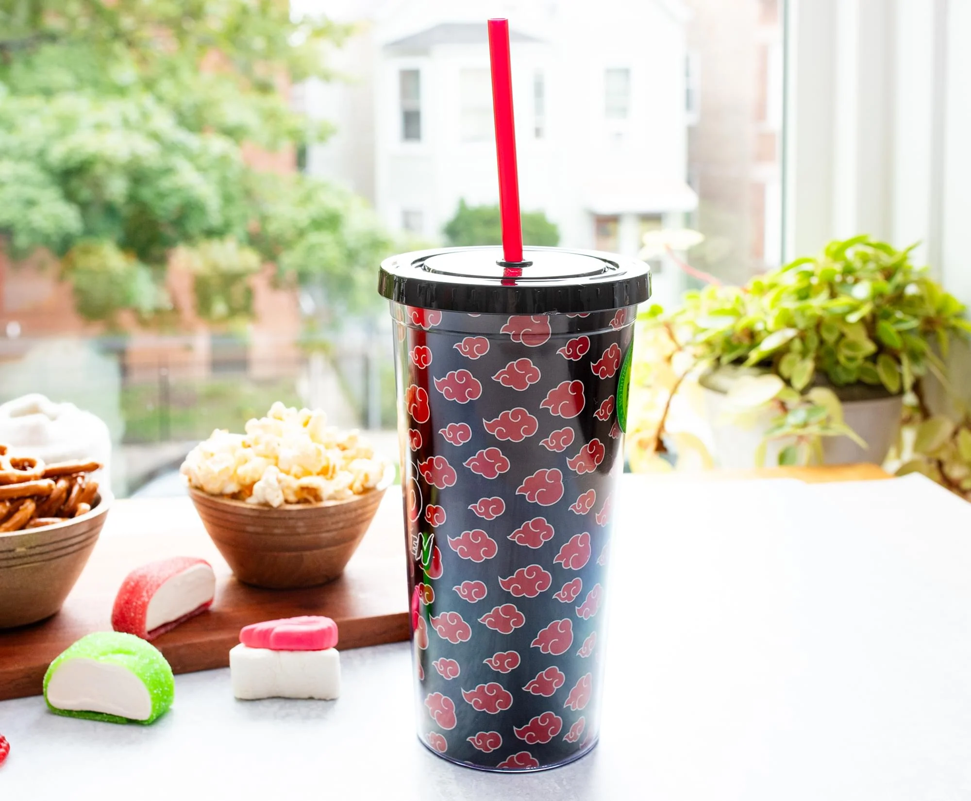 Naruto Shippuden Akatsuki 20-Ounce Carnival Cup With Lid and Straw - Image 6