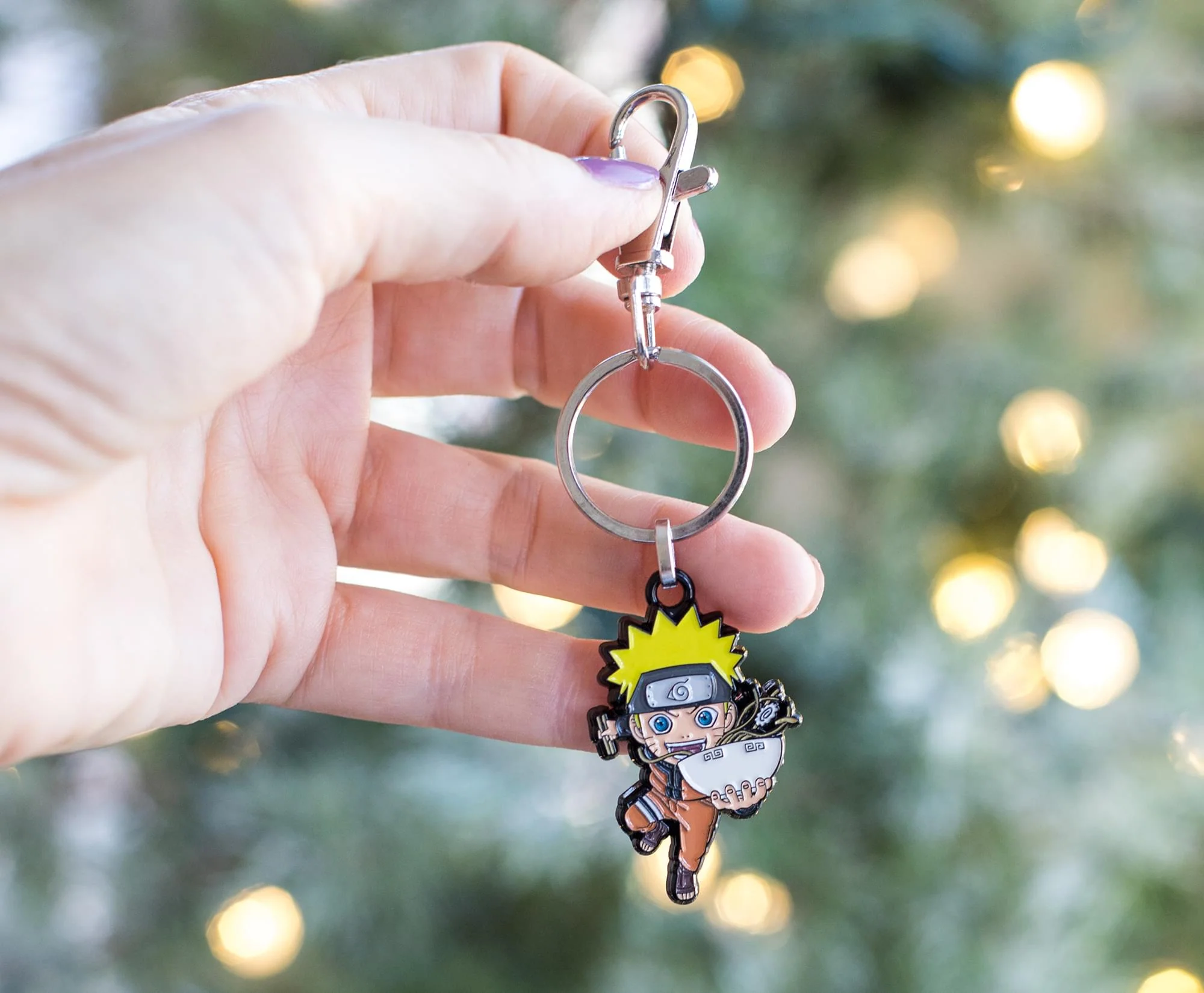 Naruto Uzumaki With Ramen Bowl Enamel Pendant Keychain | Toynk Exclusive - Image 5