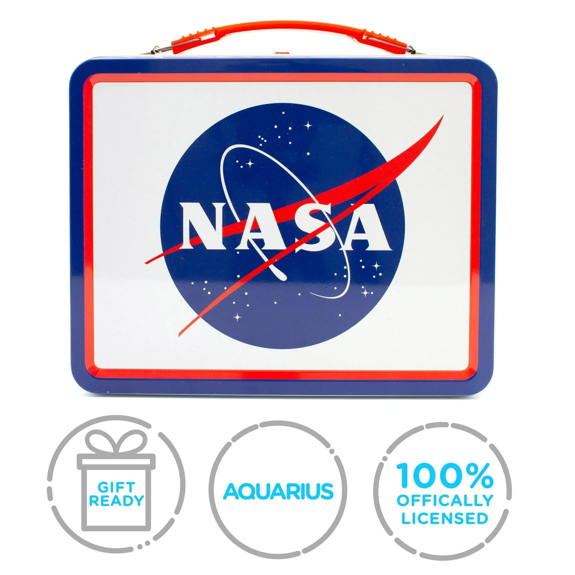 NASA Logo Embossed Tin Lunch Box - Image 7