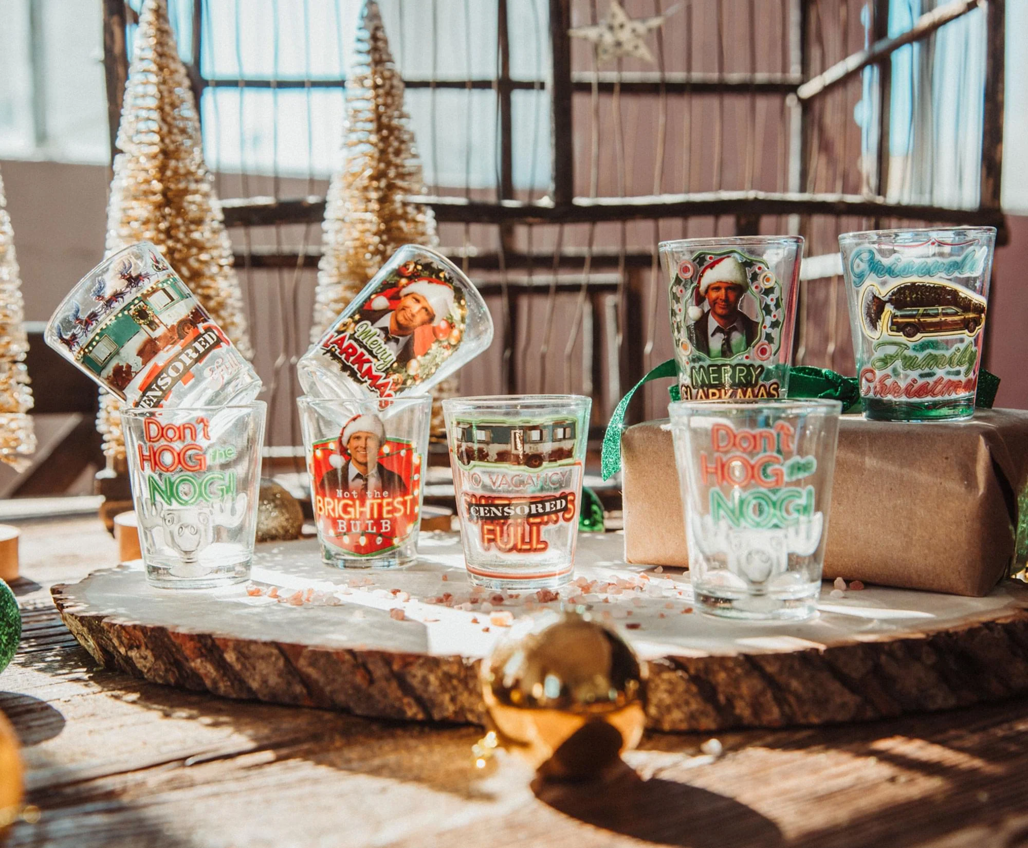 National Lampoon's Christmas Vacation 2-Ounce Mini Shot Glasses | Set of 4 - Image 8