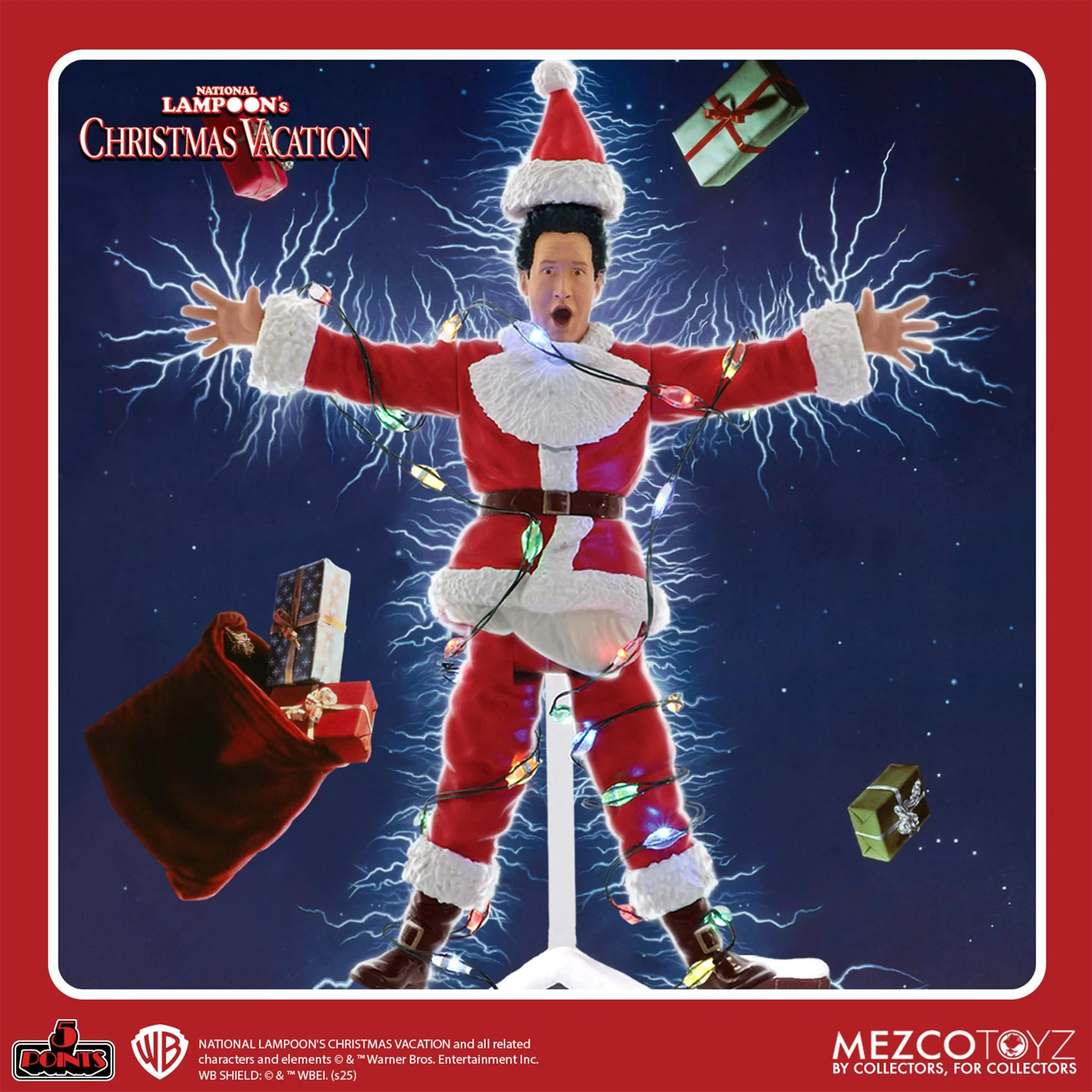National Lampoon's Christmas Vacation 5 Points Action Figure | Light Shock Clark - Image 7