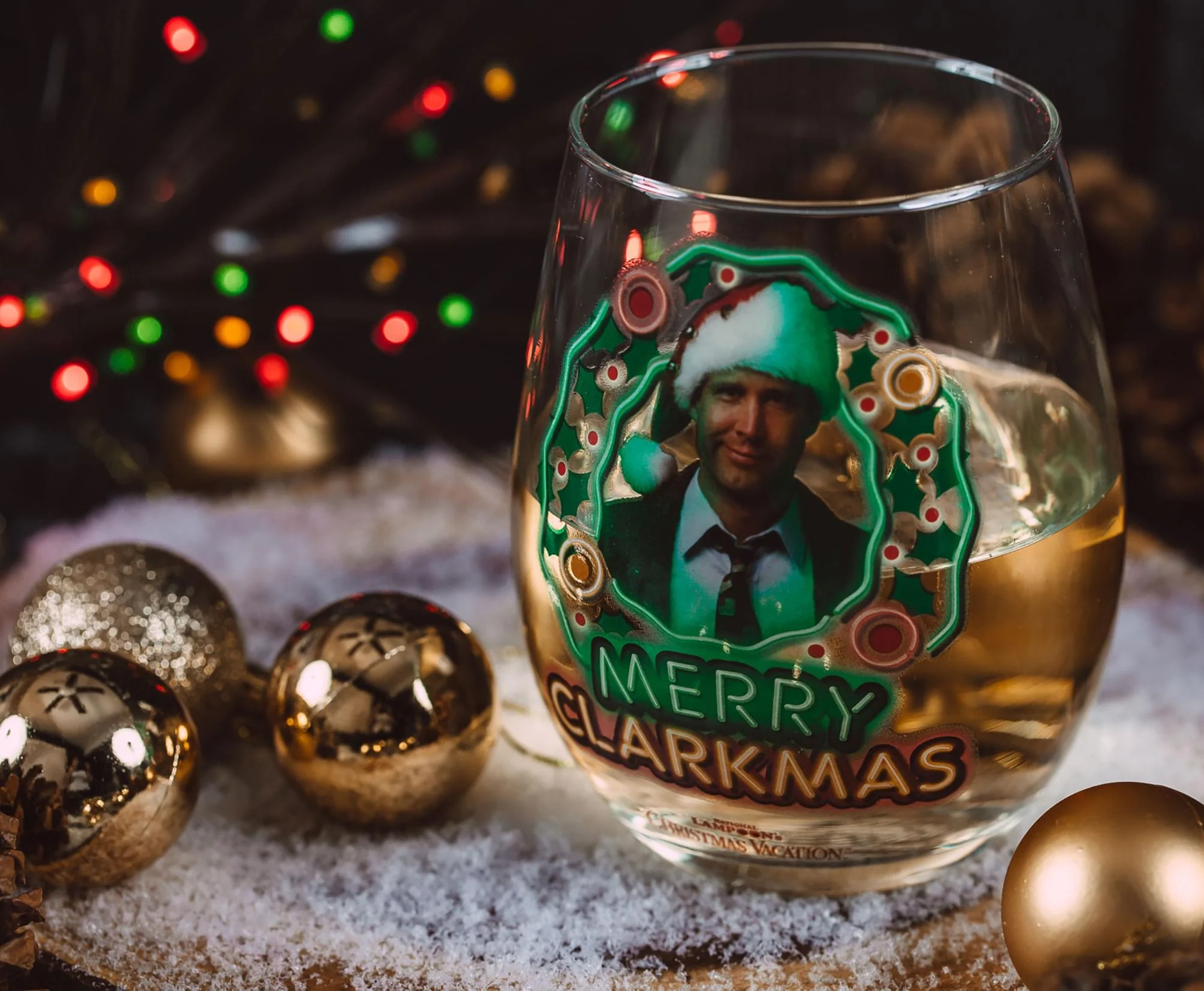 National Lampoon's Christmas Vacation Merry Clarkmas Stemless Glass | 20 Ounces - Image 6