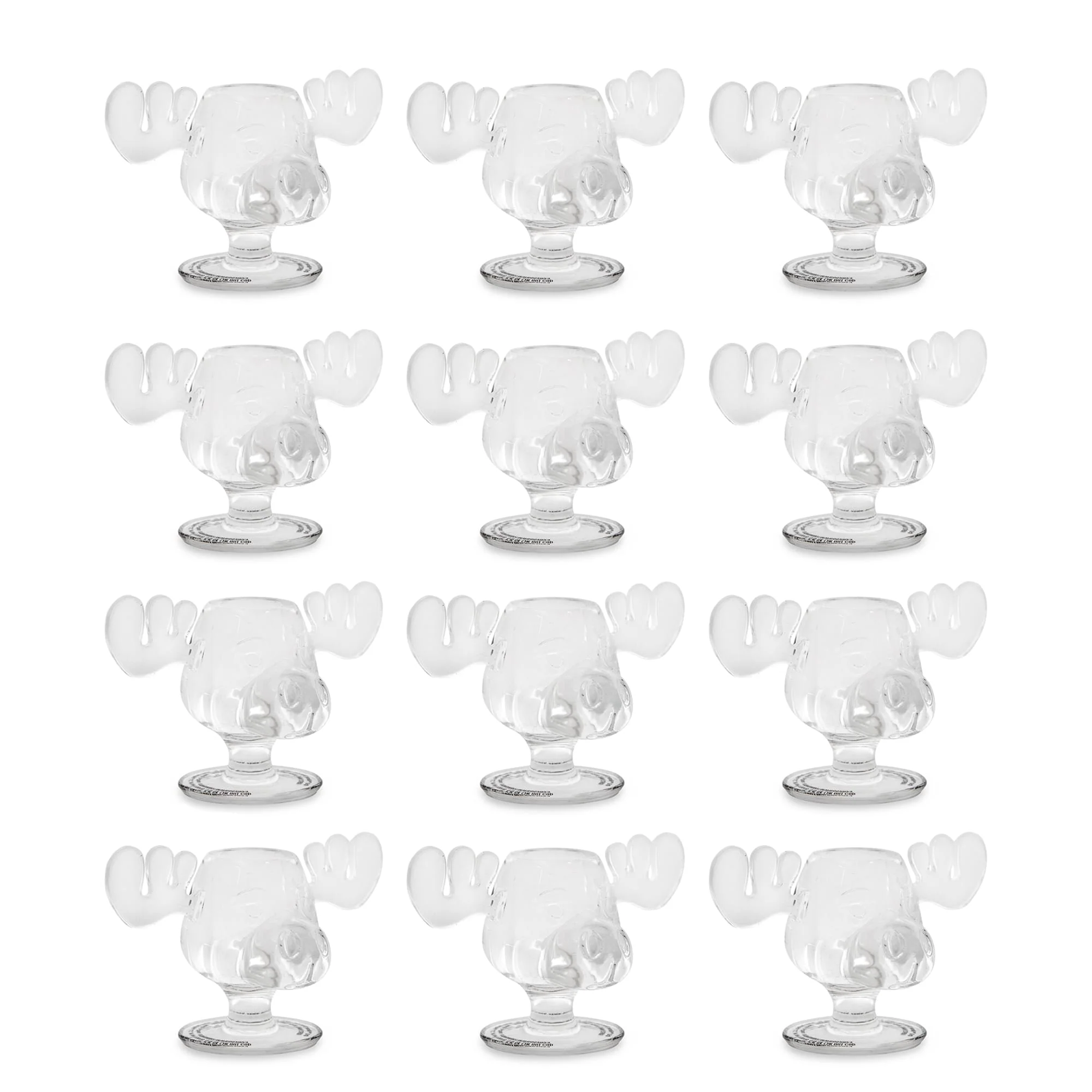 National Lampoon's Christmas Vacation Moose Head Shot Glasses | Set of 12