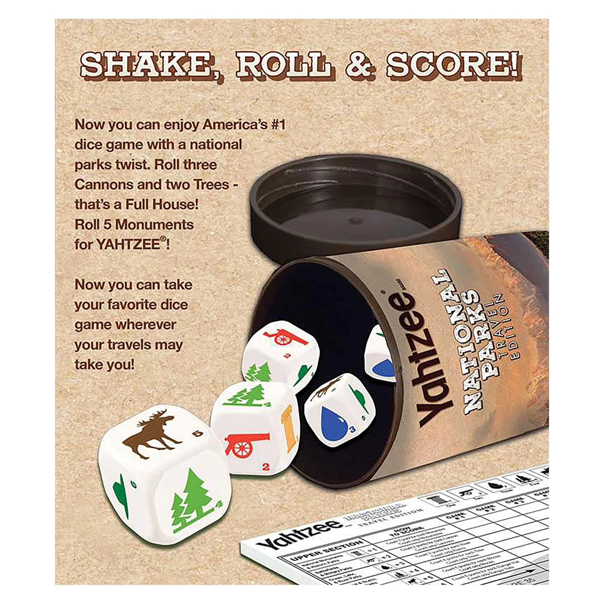 National Parks Yahtzee Dice Game - Image 3