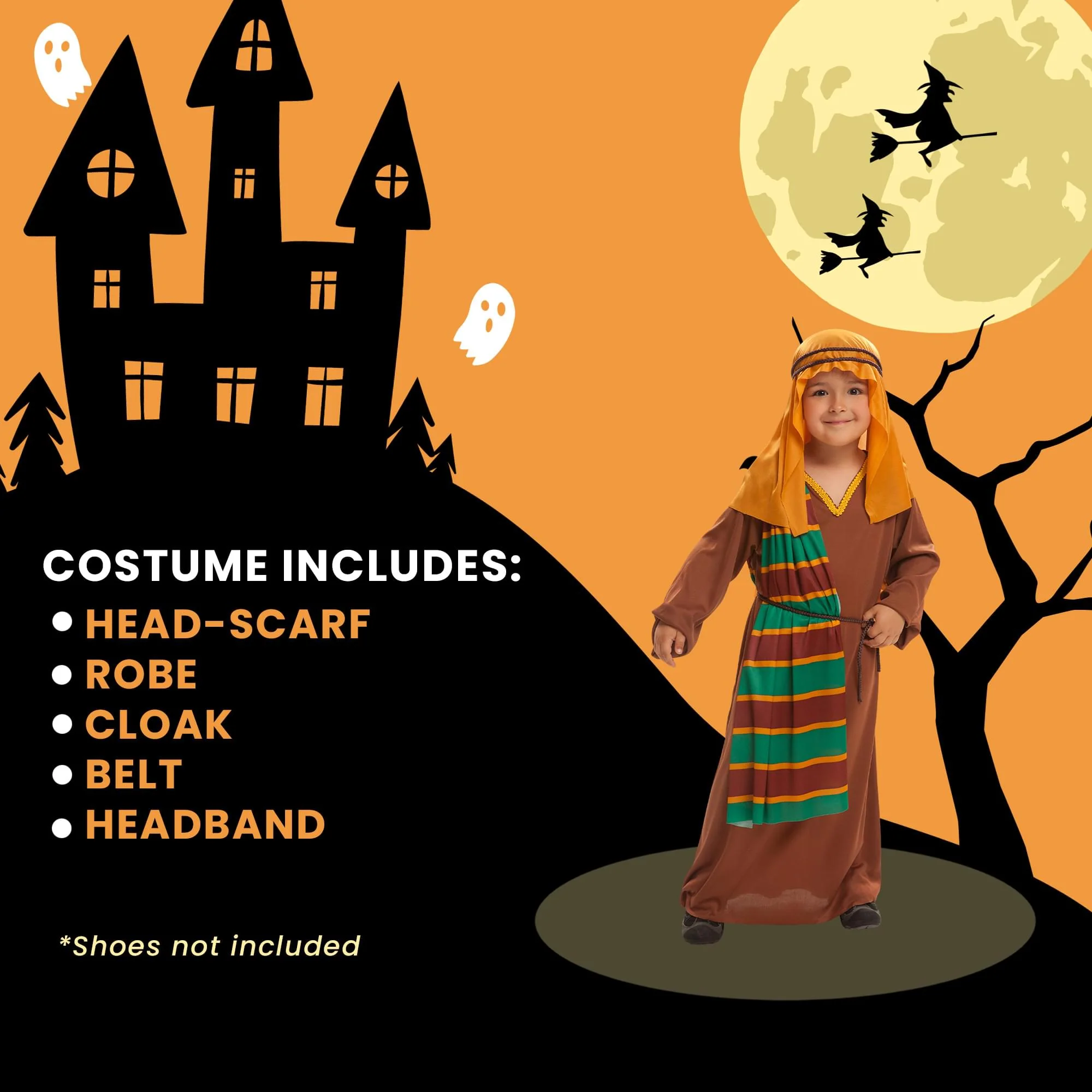 Nativity Scene Boy Villager Child Costume - Image 19