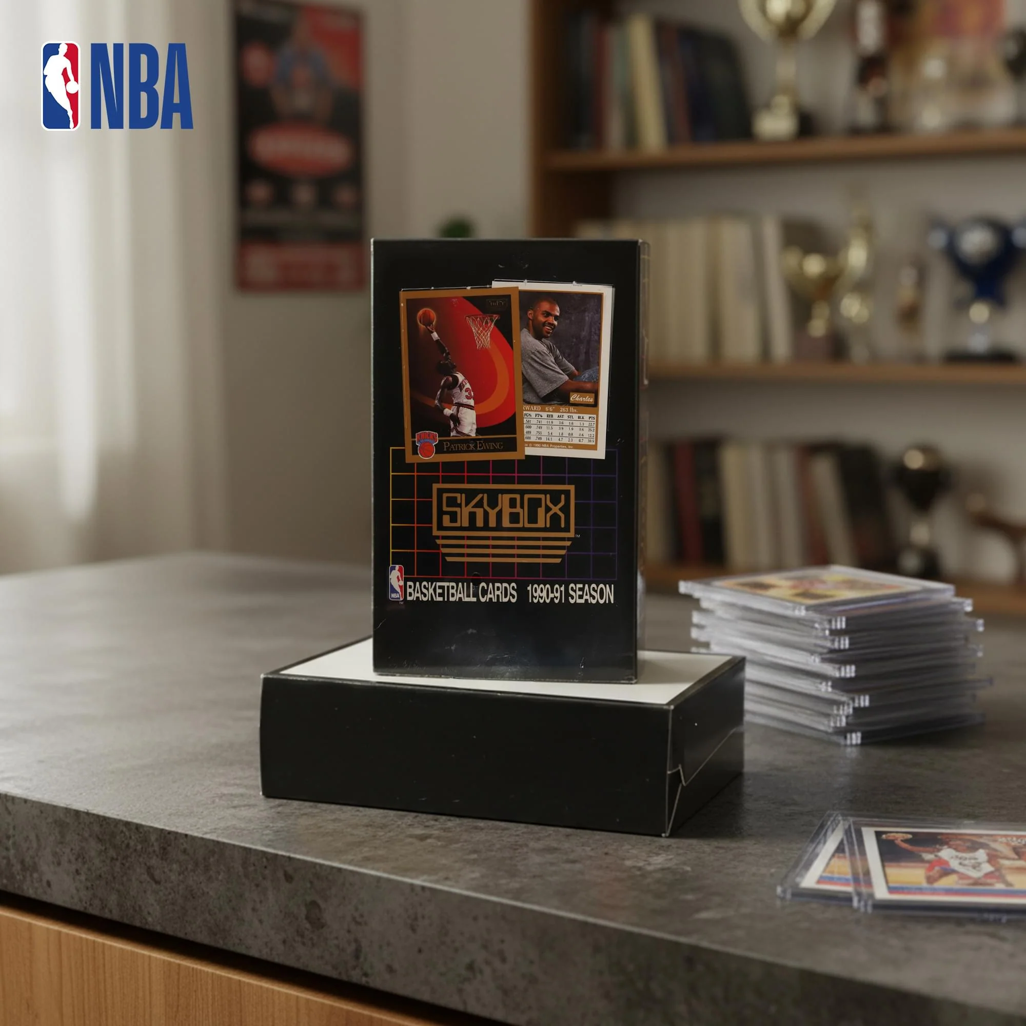 NBA 1990-91 Skybox Series 1 Sealed Box| 36 Packs - Image 4