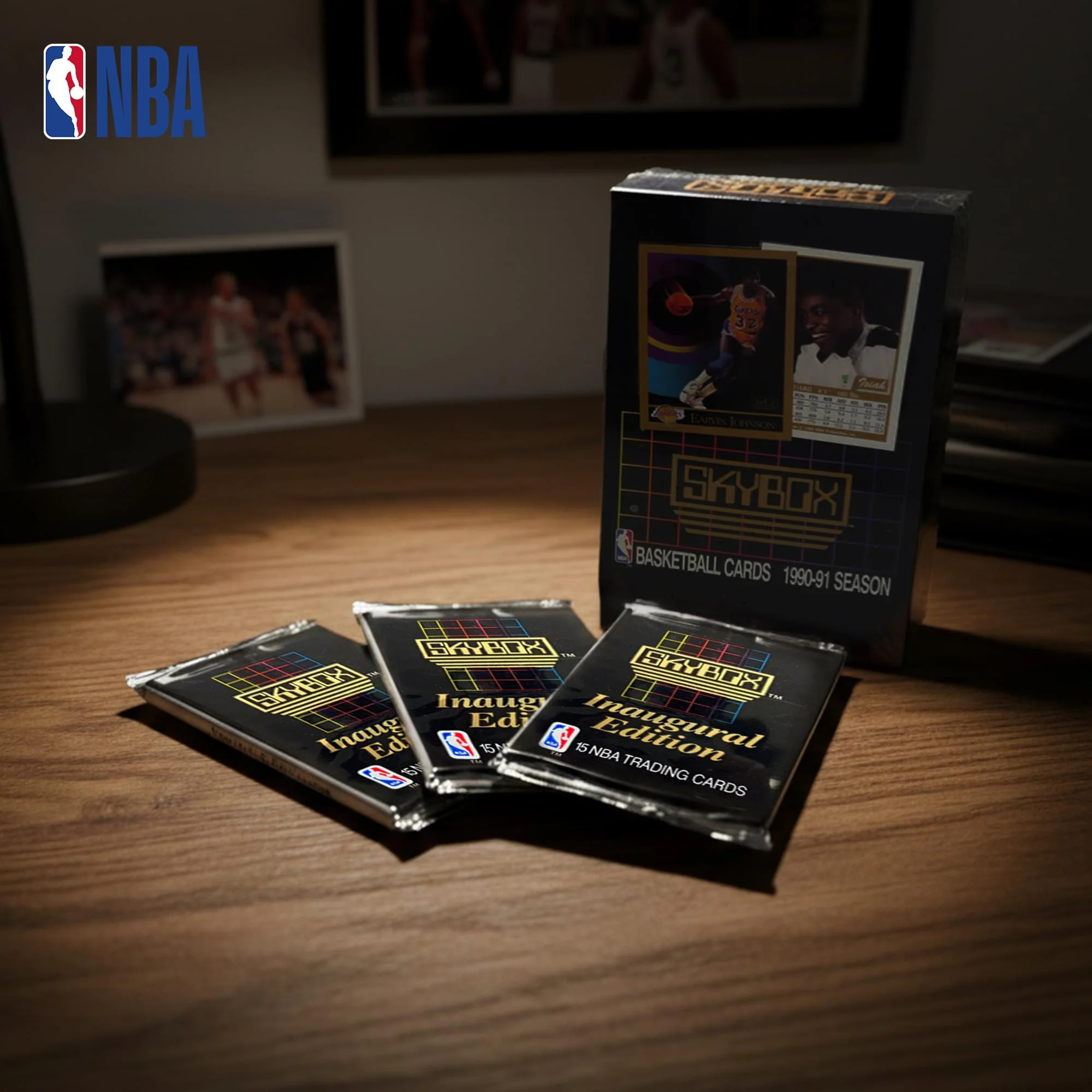NBA 1990-91 Skybox Series 1 Sealed Box| 36 Packs - Image 7