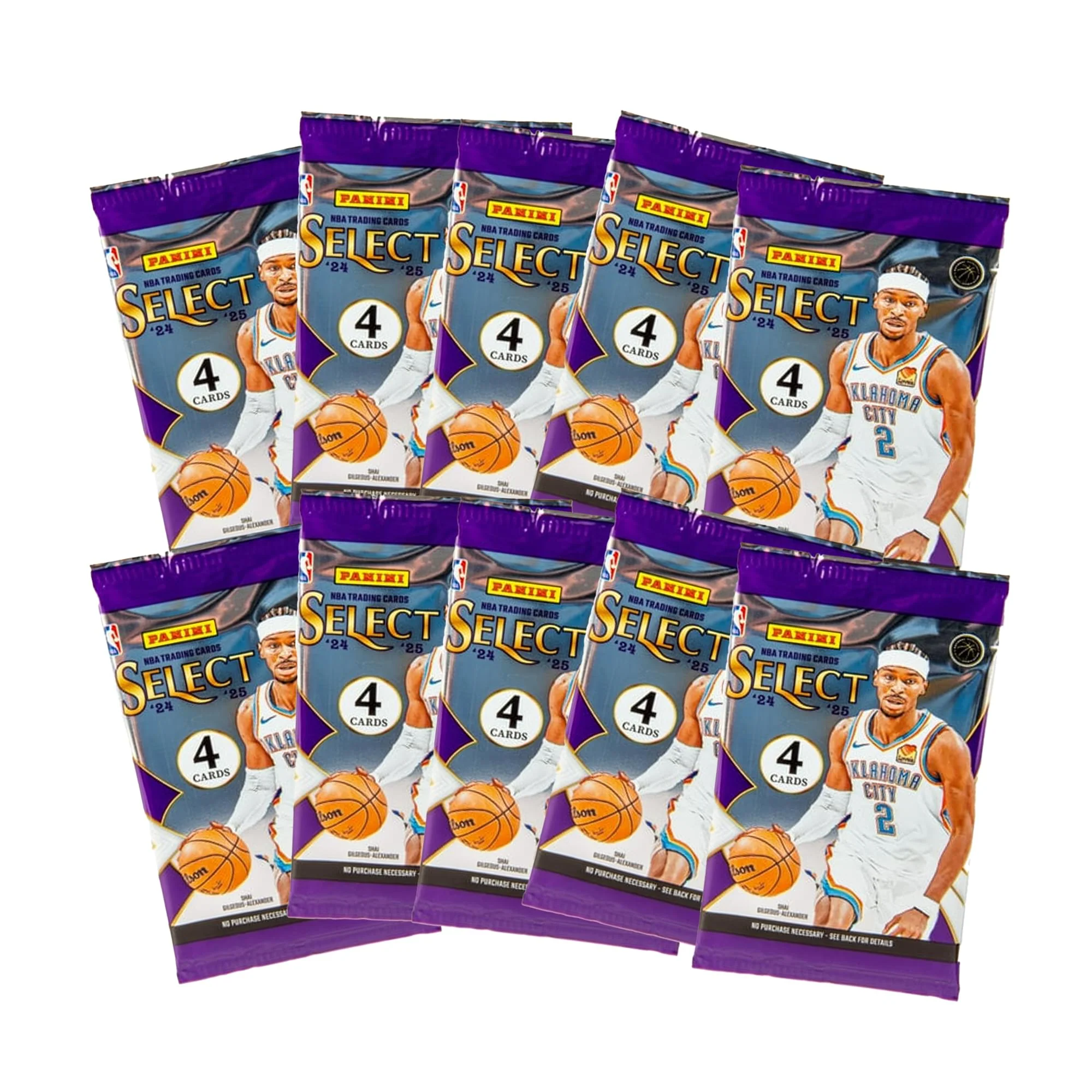 NBA 2024/25 Panini Select Basketball Mega Box | 10 Packs - Image 3