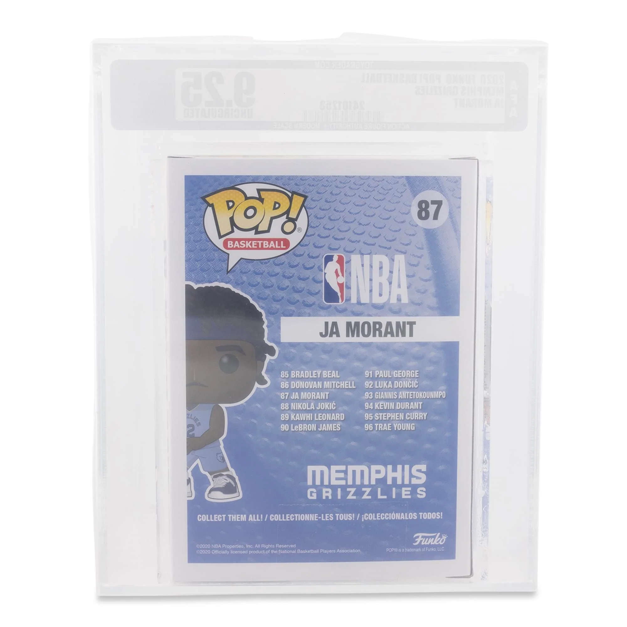 NBA Memphis Grizzlies Funko POP | Ja Morant (Alternate) | Rated AFA 9.25 - Image 6