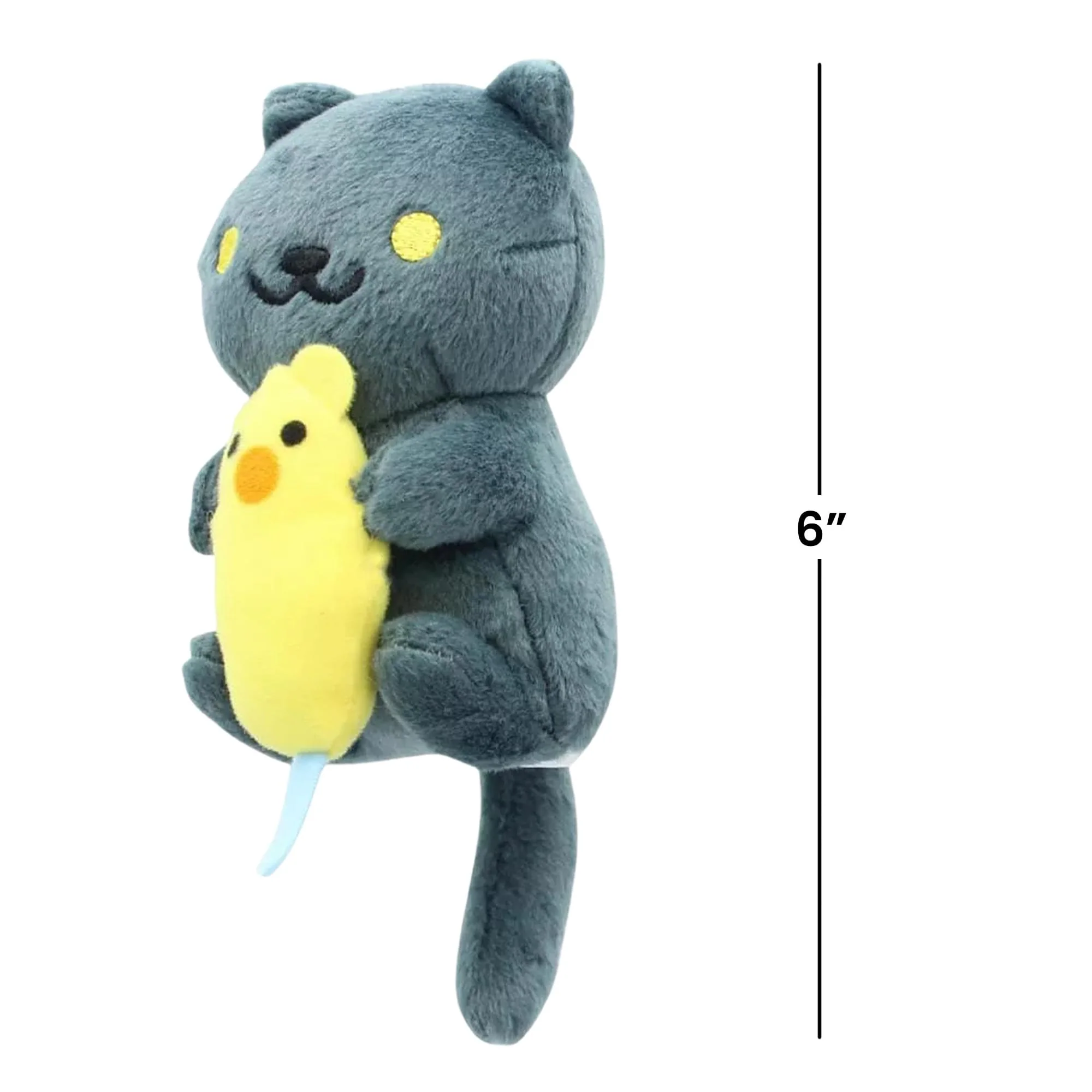 Neko Atsume: Kitty Collector 6" Plush: Smokey Mouse - Image 4
