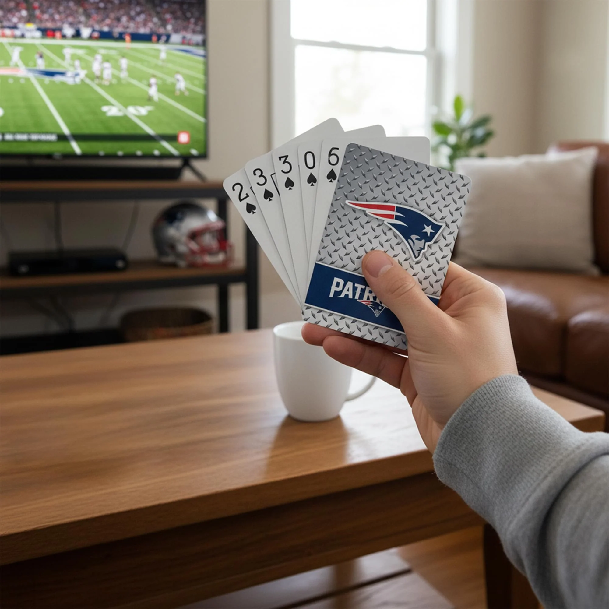 New England Patriots NFL Diamond Plate Playing Cards - Image 5