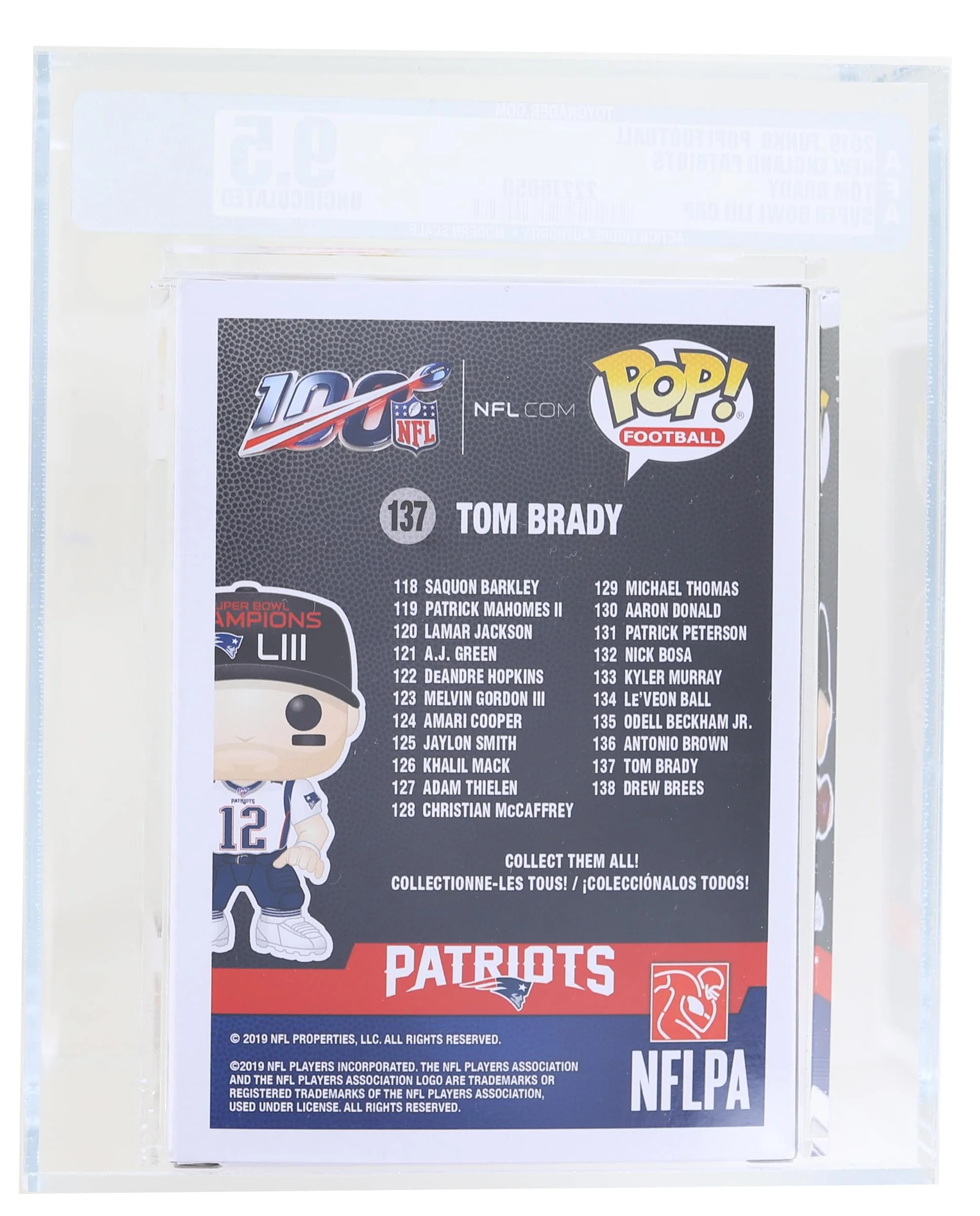 New England Patriots NFL Funko POP Vinyl Figure | SB LIII Tom Brady Graded AFA 9.5 - Image 2