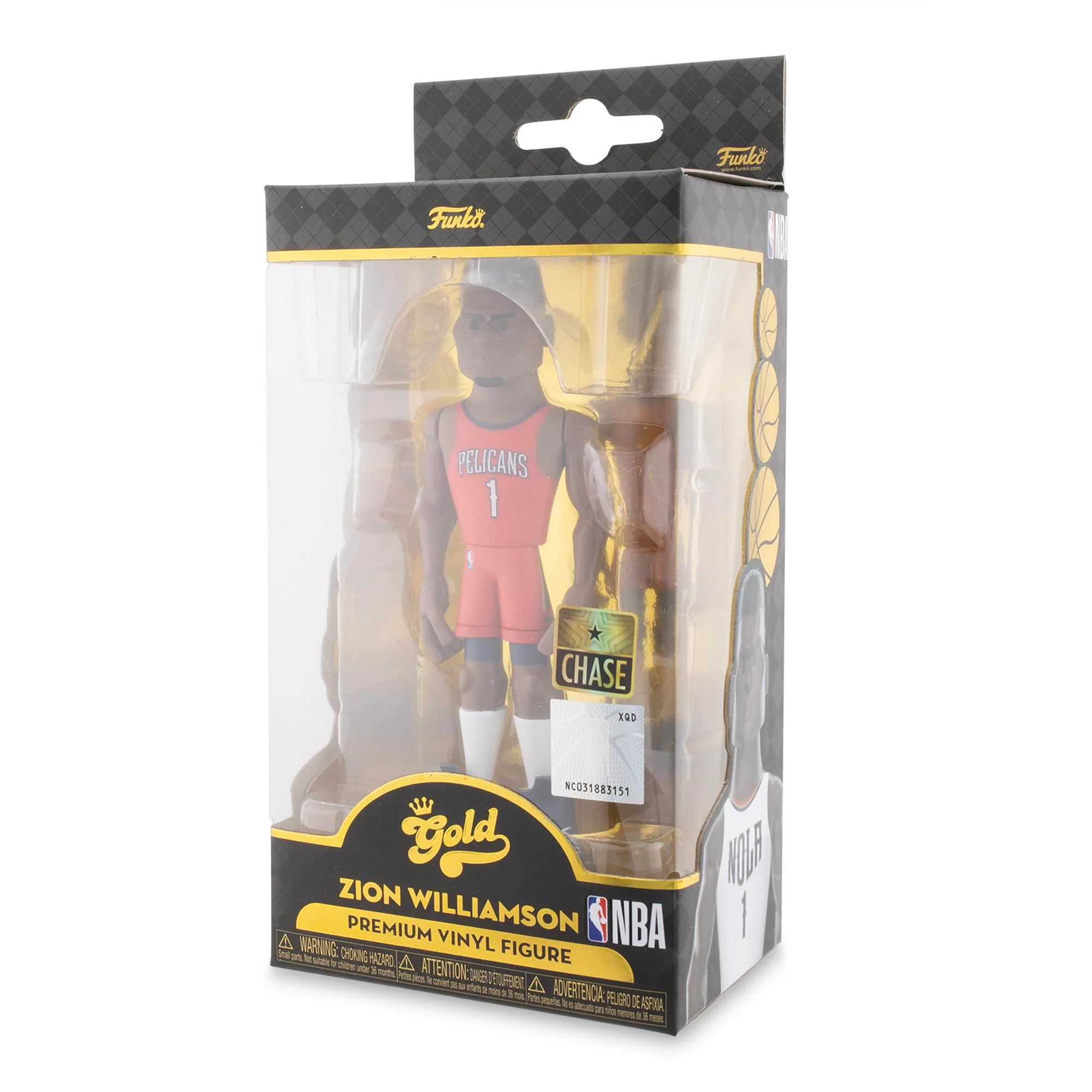 New Orleans Pelicans NBA Funko Gold 5 Inch Vinyl Figure | Zion Williamson CHASE - Image 3