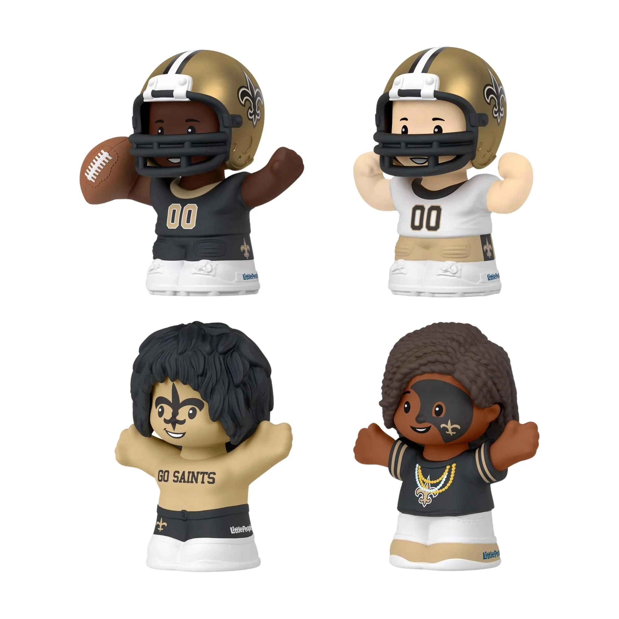 New Orleans Saints 4-Piece NFL Little People Collector Set - Image 3