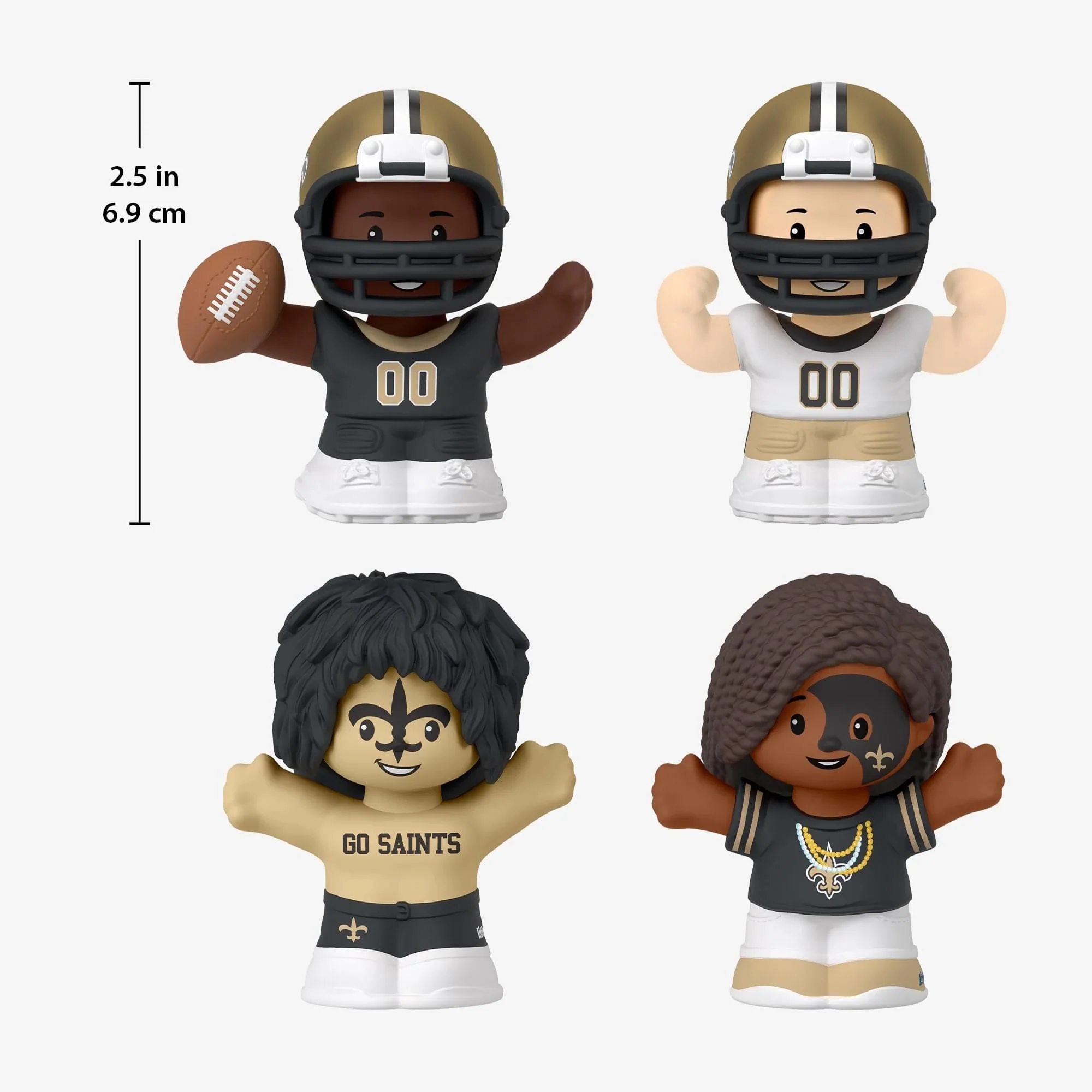 New Orleans Saints 4-Piece NFL Little People Collector Set - Image 6