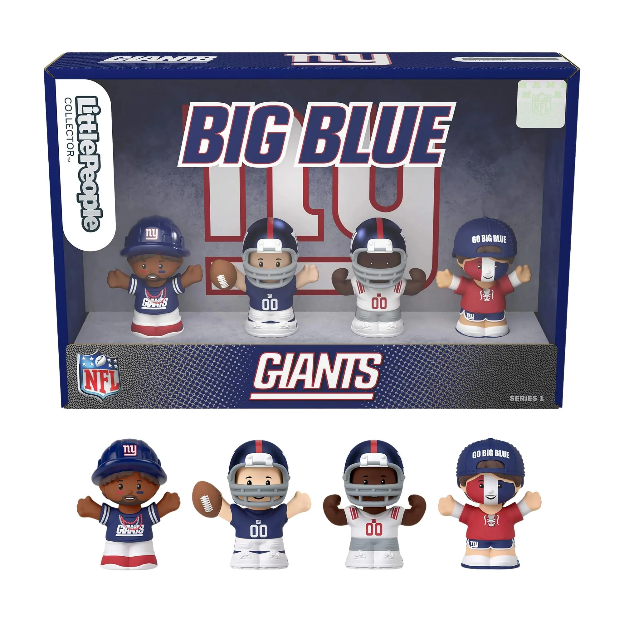 New York Giants 4-Piece NFL Little People Collector Set - Image 2