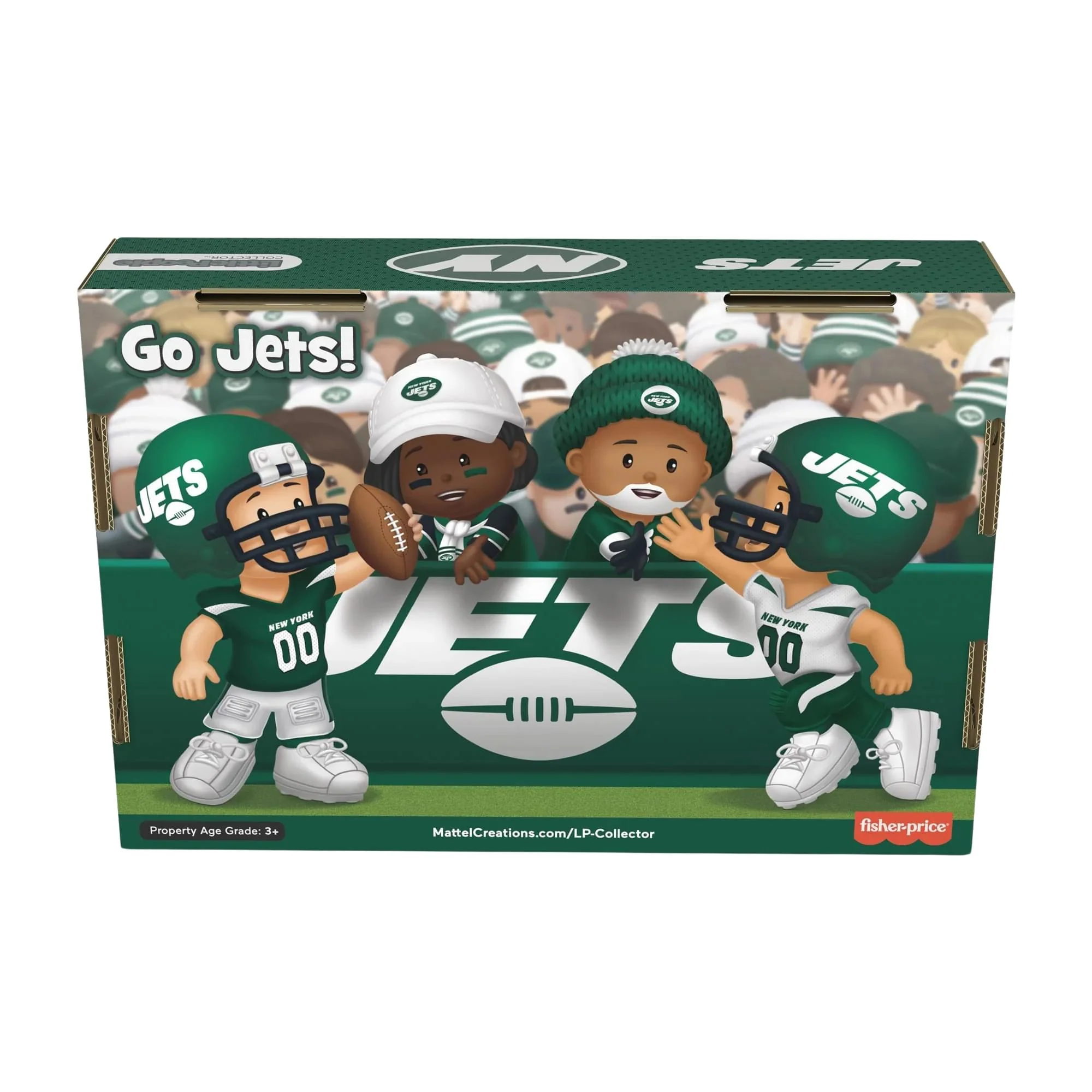 New York Jets 4-Piece NFL Little People Collector Set - Image 9