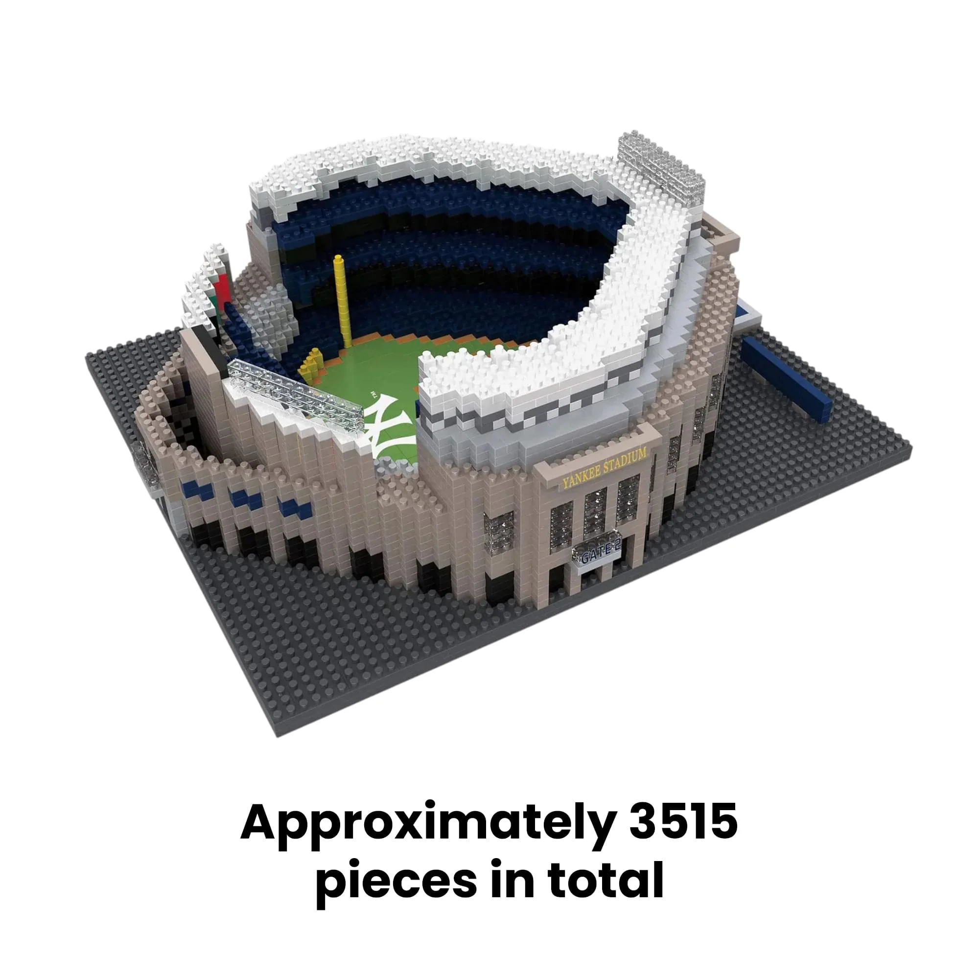 New York Yankees MLB BRXLZ Stadium 3515-Piece Building Block Set - Image 2