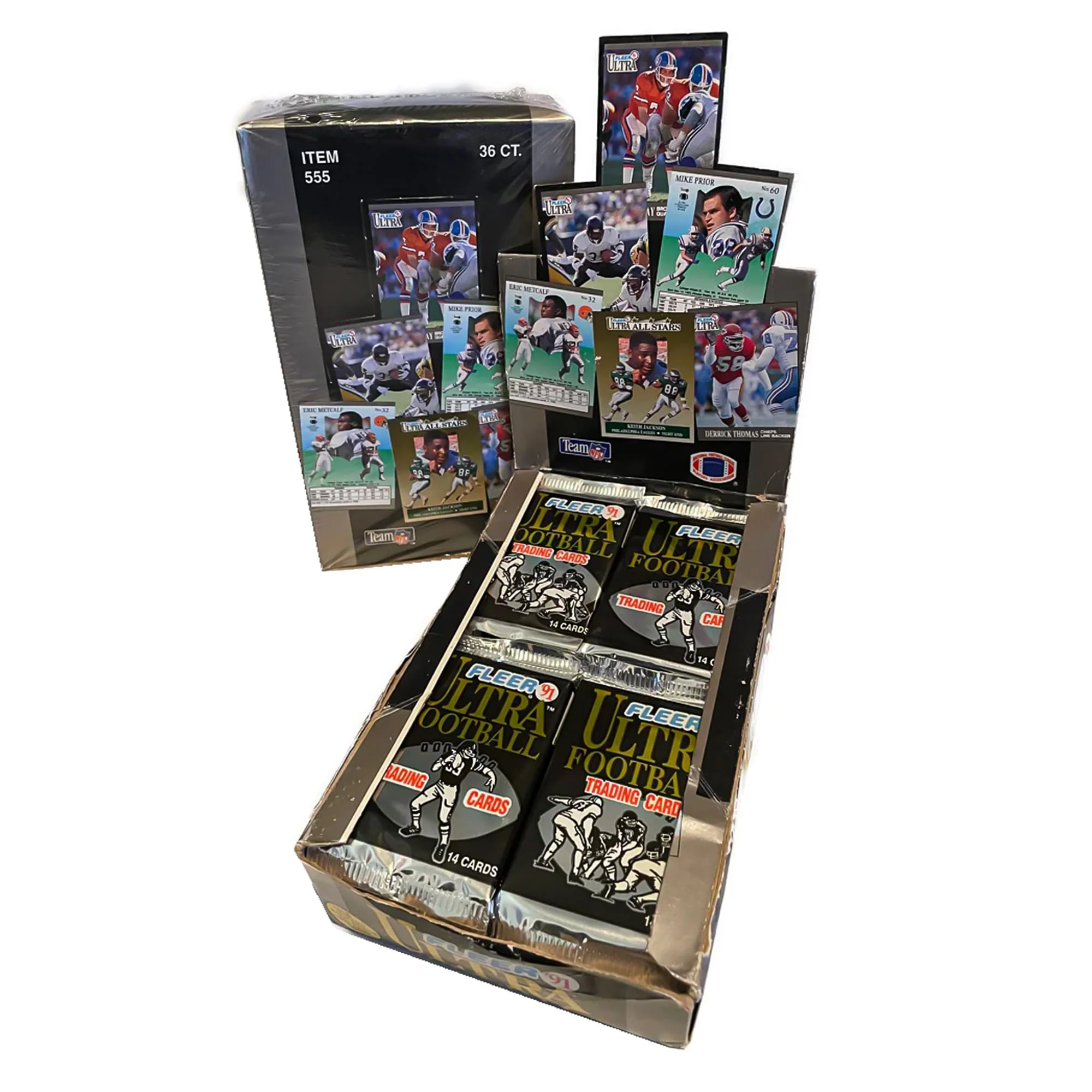 NFL 1991 FLEER ULTRA Football Trading Cards Box - Image 2