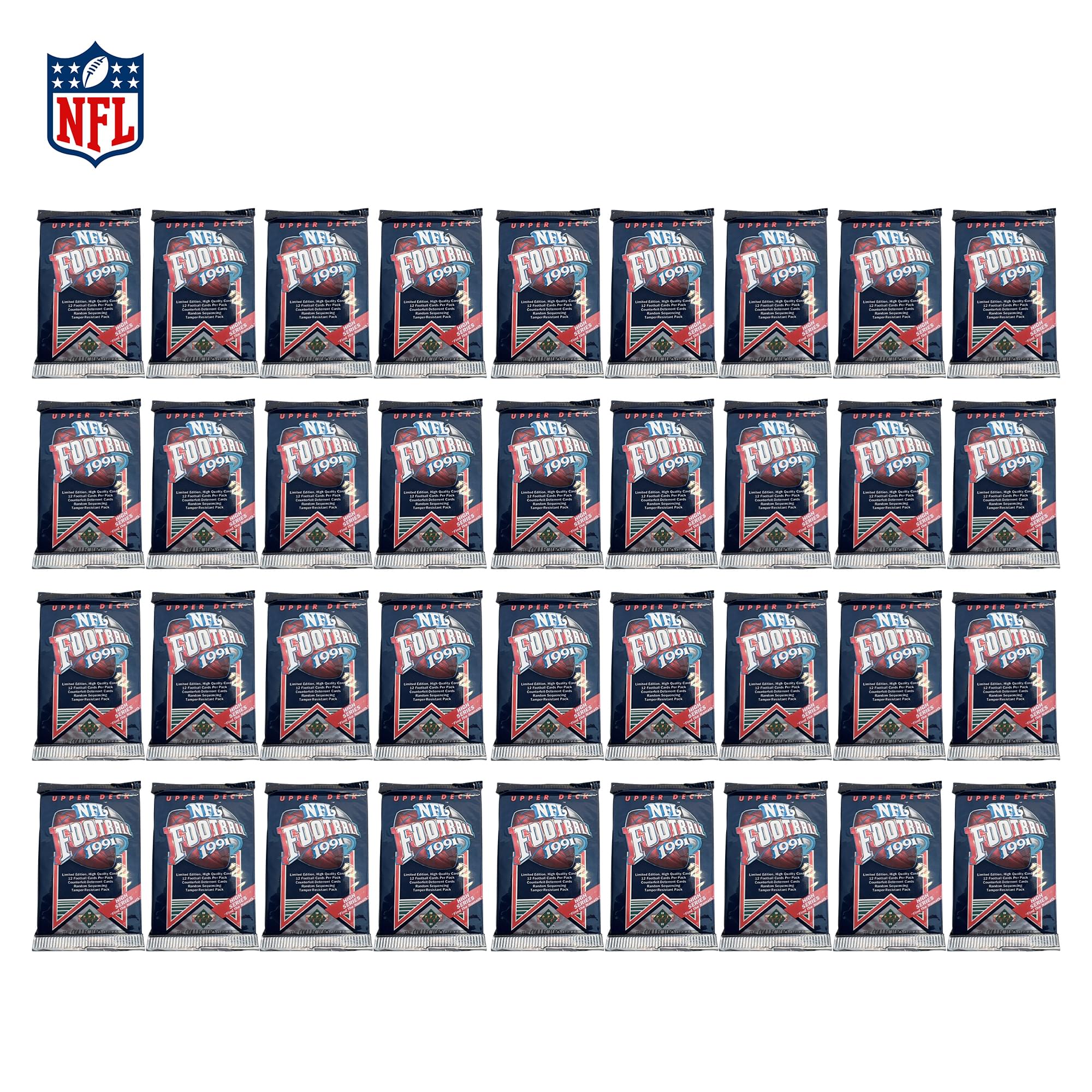 NFL 1991 Upper Deck High Series Find Namath Sealed Box | 36 Packs - Image 2