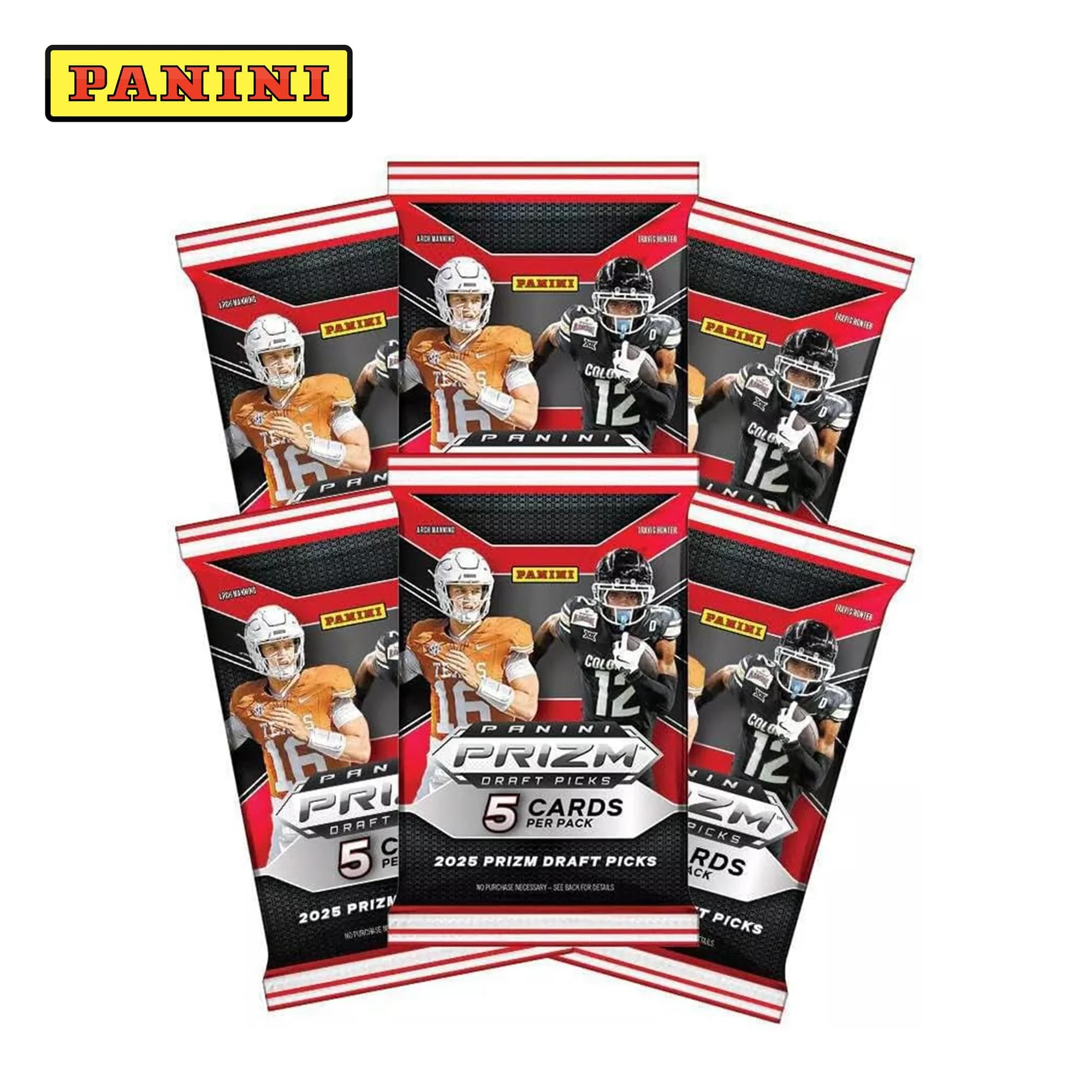 NFL 2025 Panini Prizm Draft Picks Collegiate Football Blaster Box | 6 Packs - Image 3