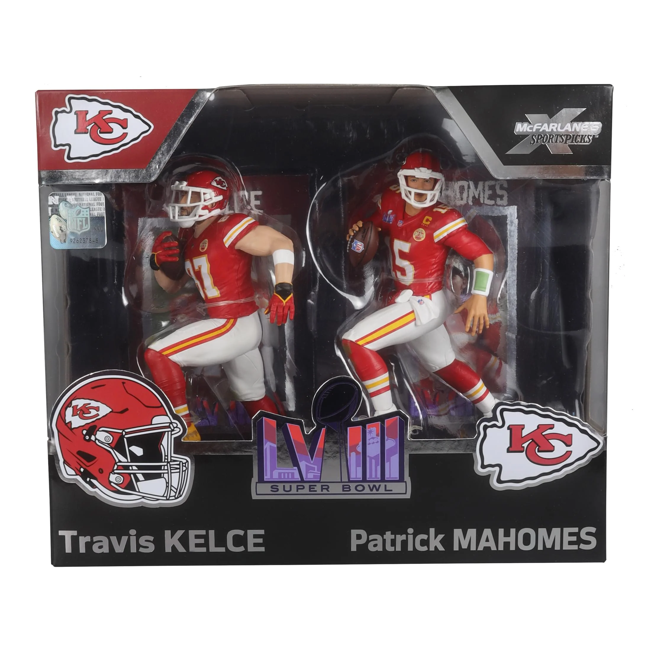 NFL McFarlane Figure Set |Travis Kelce & Patrick Mahomes - Image 5