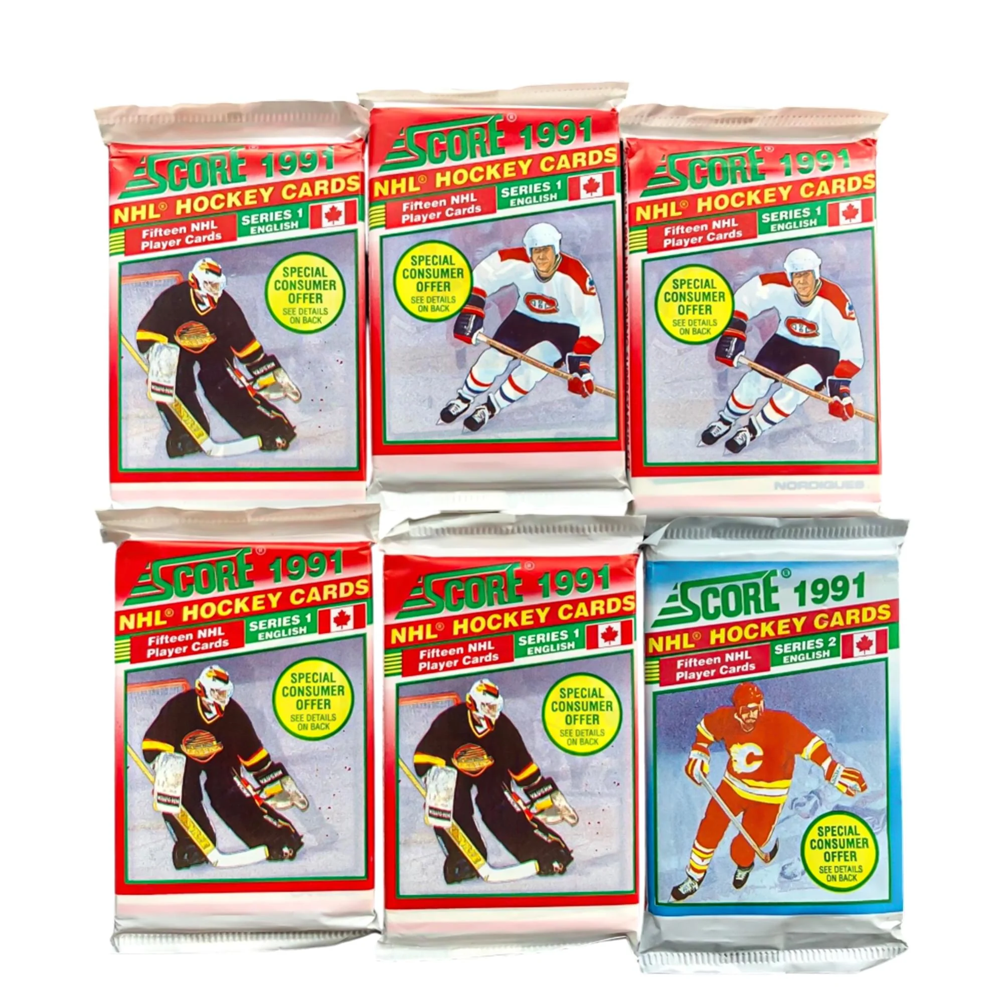 NHL 1991-92 Score Hockey Series 1 Wax Box - Image 5