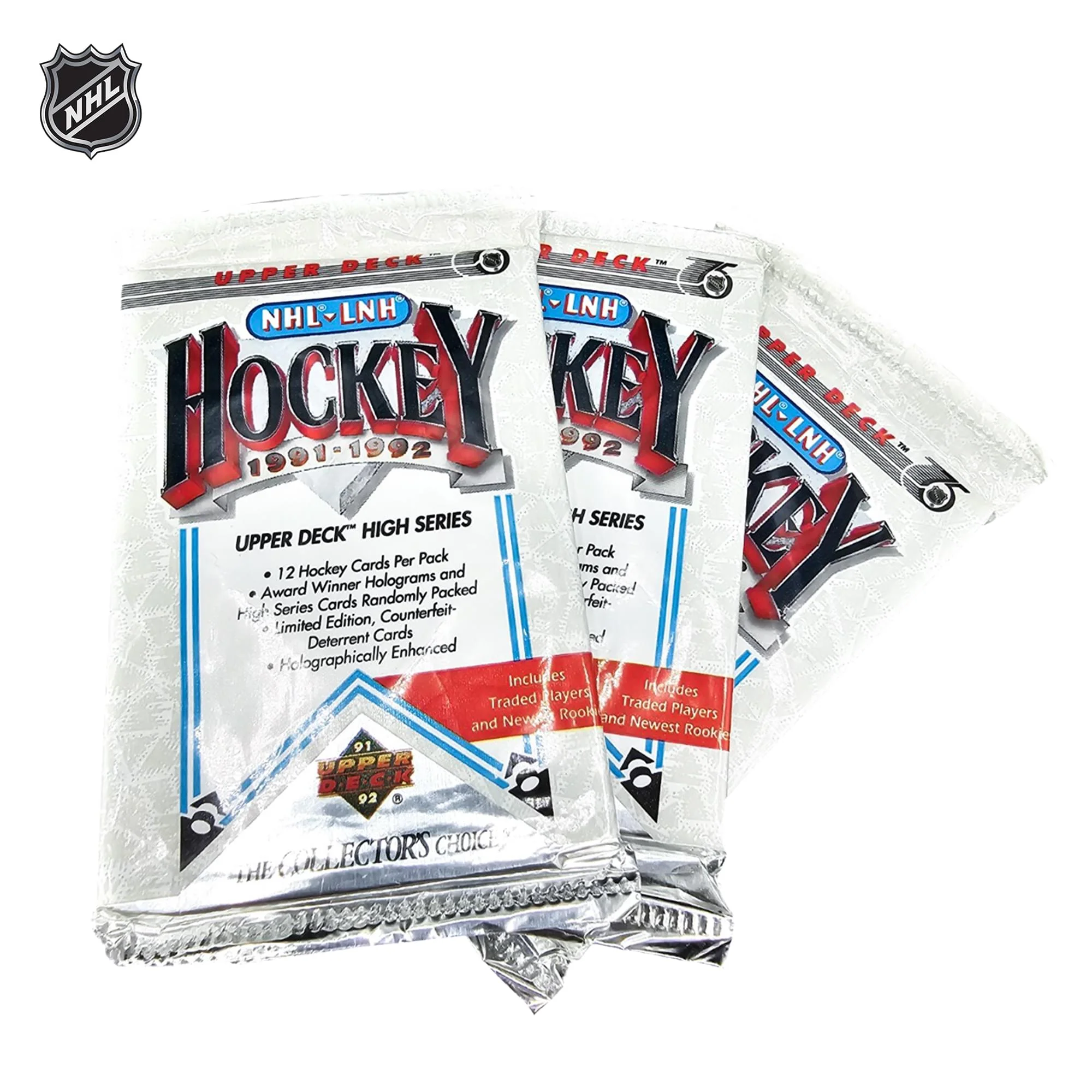 NHL 1991-92 Upper Deck  Hockey High Series Sealed Box | 36 Packs - Image 2