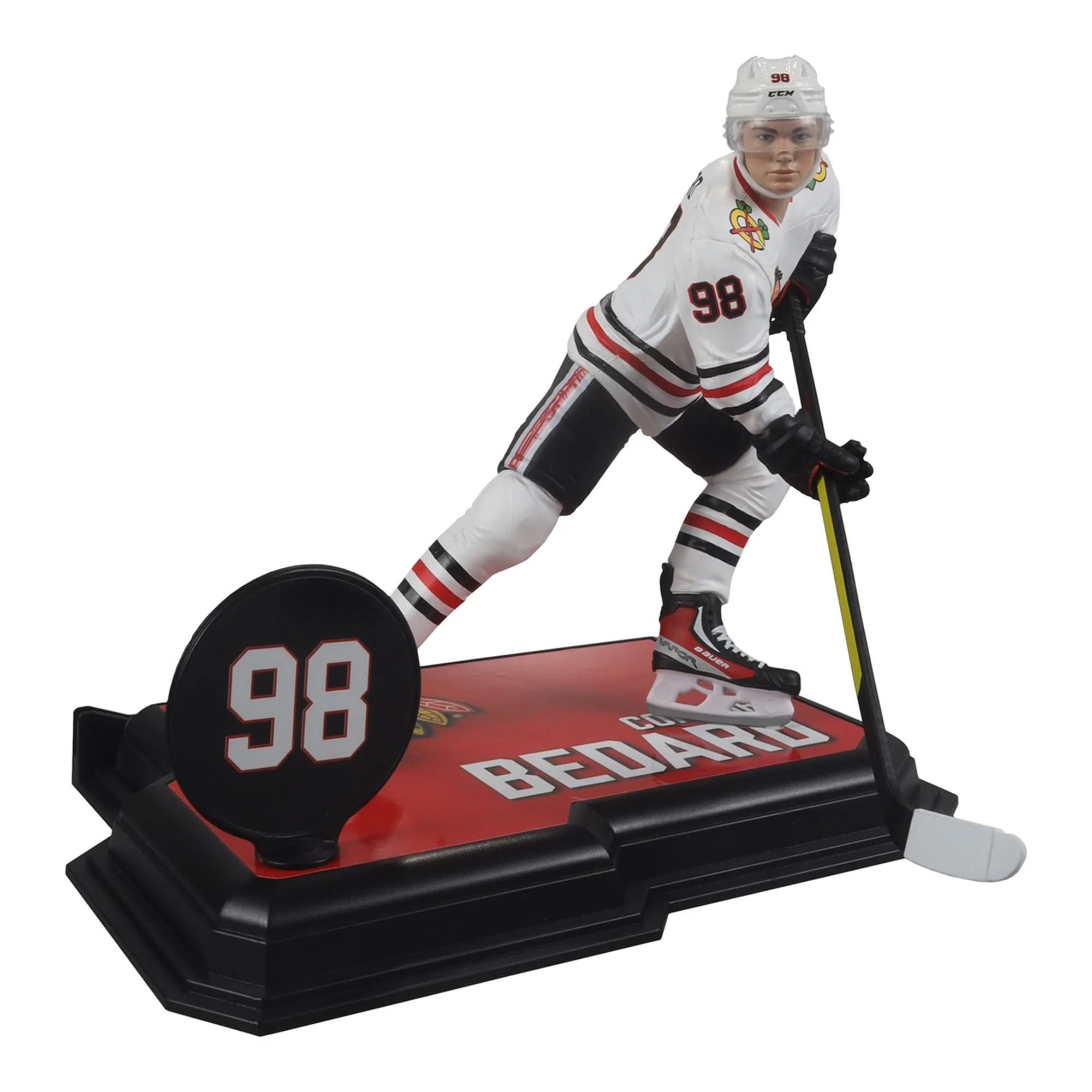 NHL McFarlane Legacy Series 7 Inch Chase Figure | Connor Bedard White Jersey - Image 5