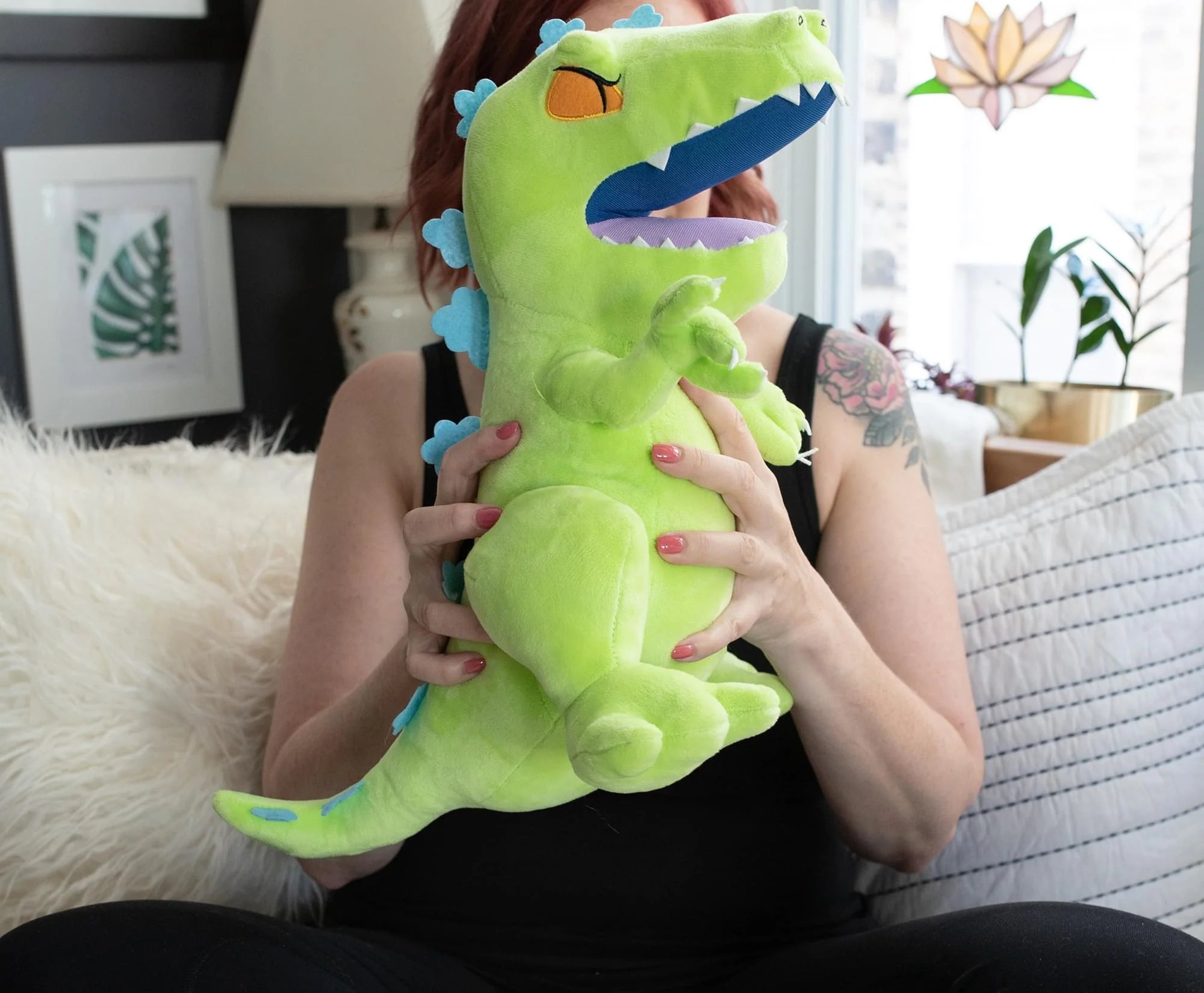 Nickelodeon Rugrats 15-Inch Character Plush Toy | Reptar - Image 5