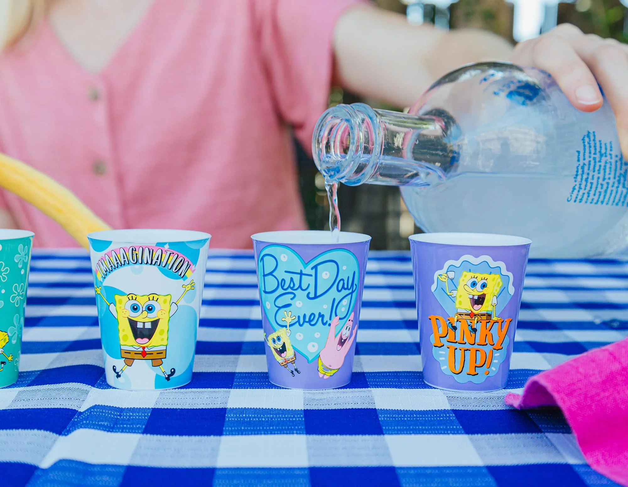 Nickelodeon SpongeBob SquarePants 4-Piece Plastic Mini Cups | Each Hold 2 Ounces - Image 6