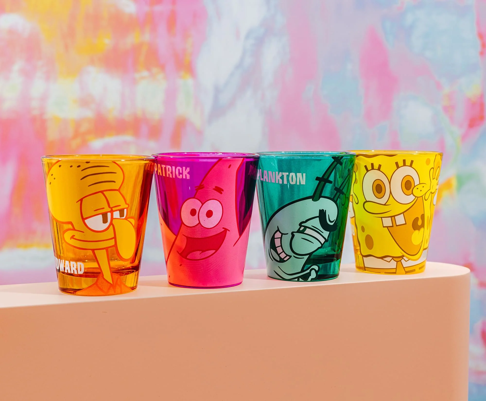 Nickelodeon SpongeBob SquarePants Character 2-Ounce Mini Shot Glasses | Set of 4 - Image 8