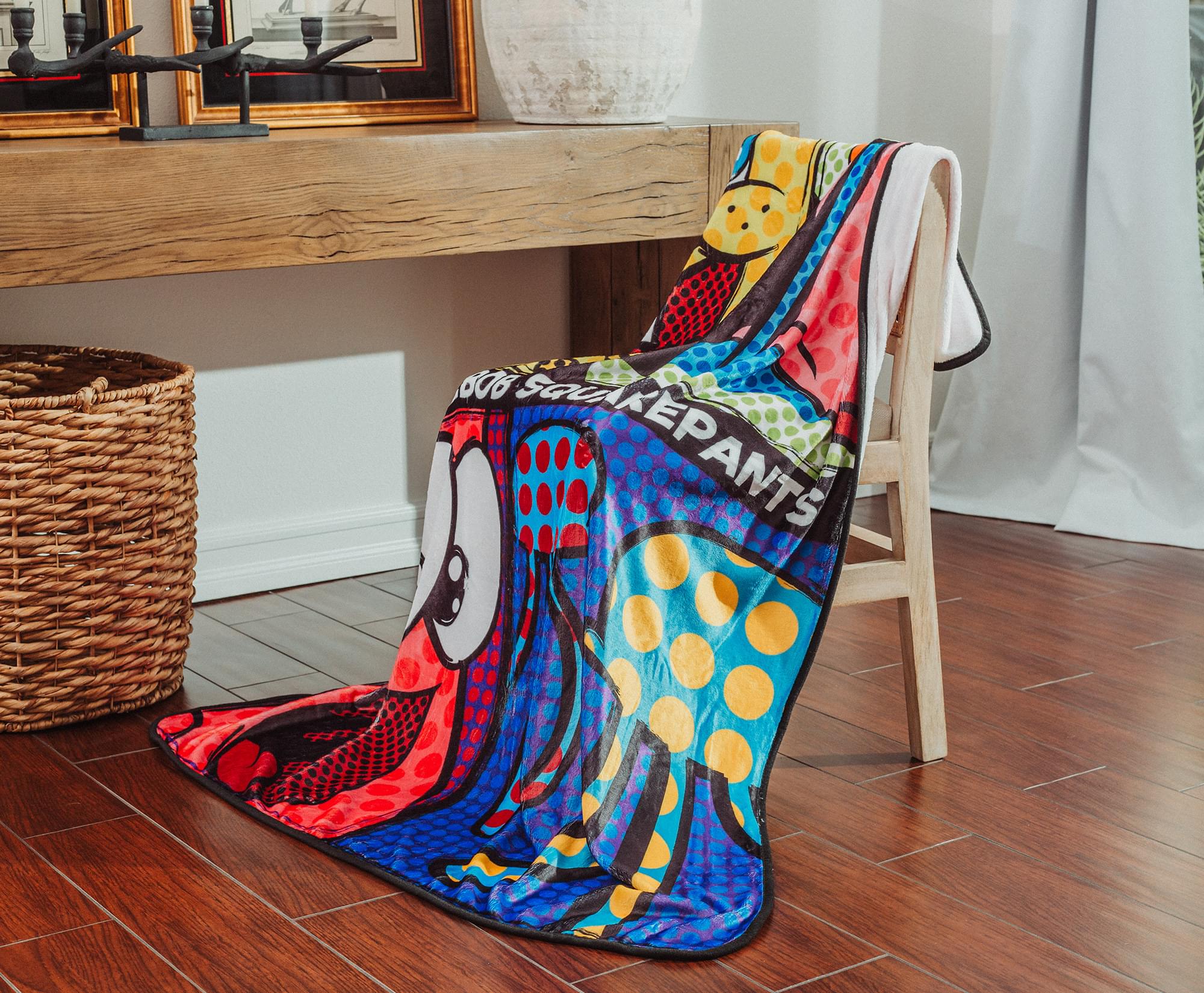 Nickelodeon SpongeBob SquarePants Character Grid Fleece Throw Blanket | 45 x 60 Inches - Image 4