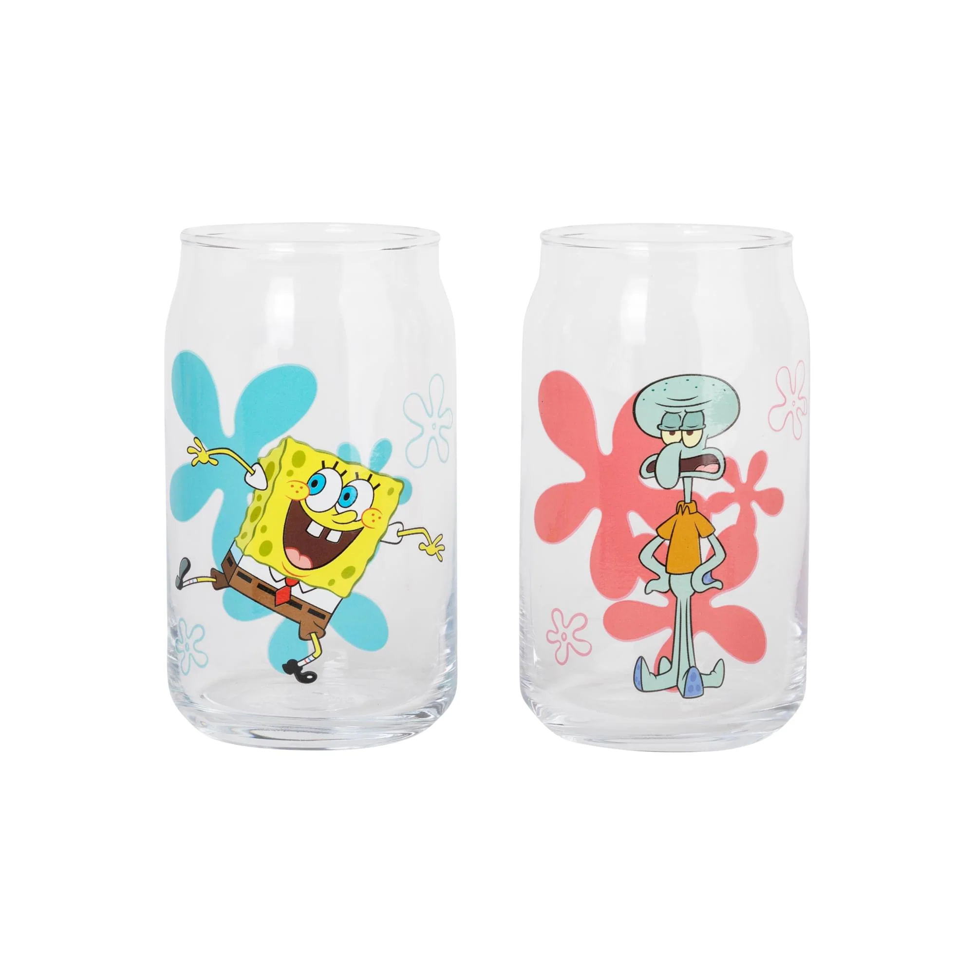 Nickelodeon SpongeBob SquarePants Characters Can-Shaped Glass Cups | Set of 4 - Image 4