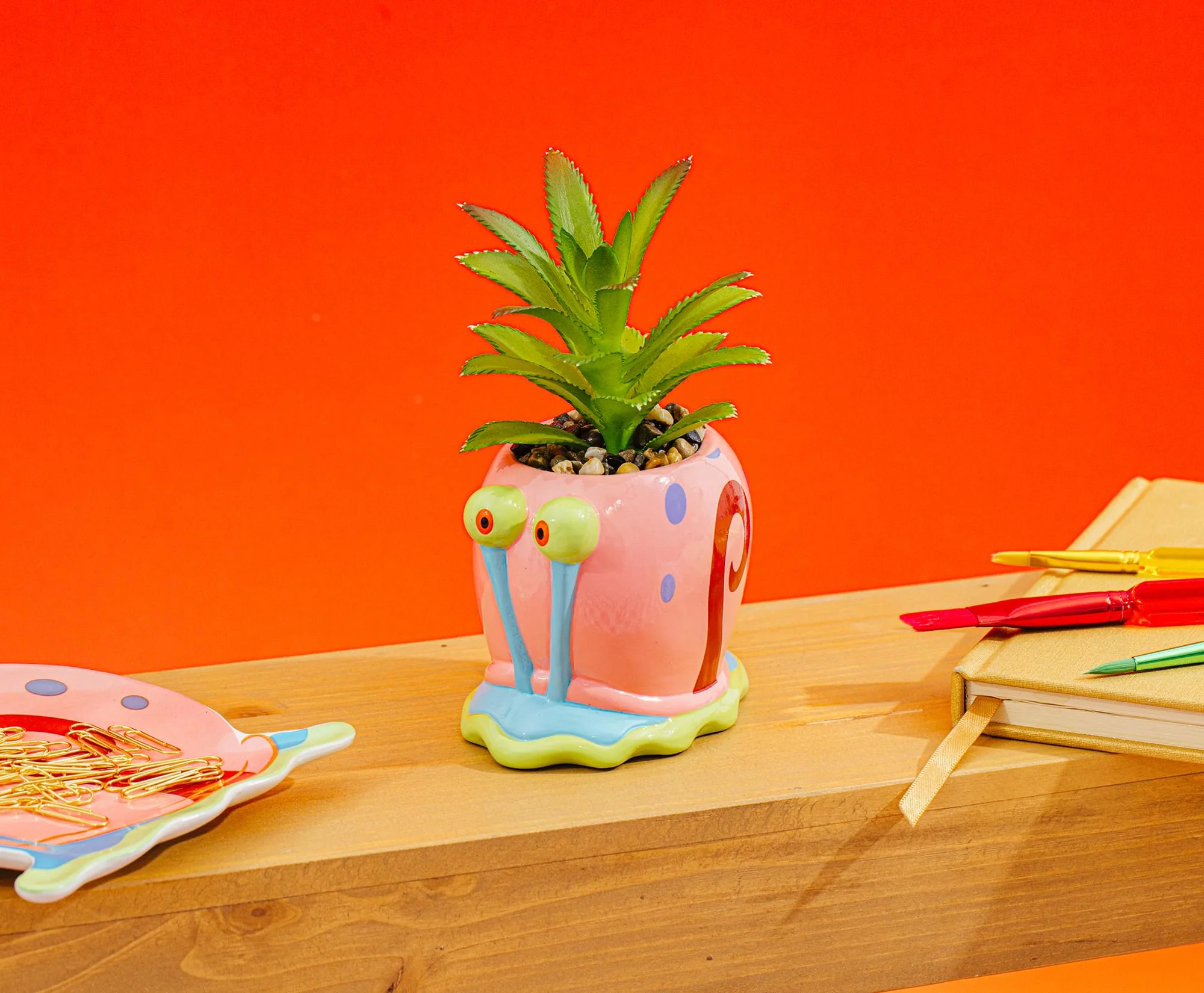 Nickelodeon SpongeBob SquarePants Gary Mini Planter With Artificial Succulent - Image 6