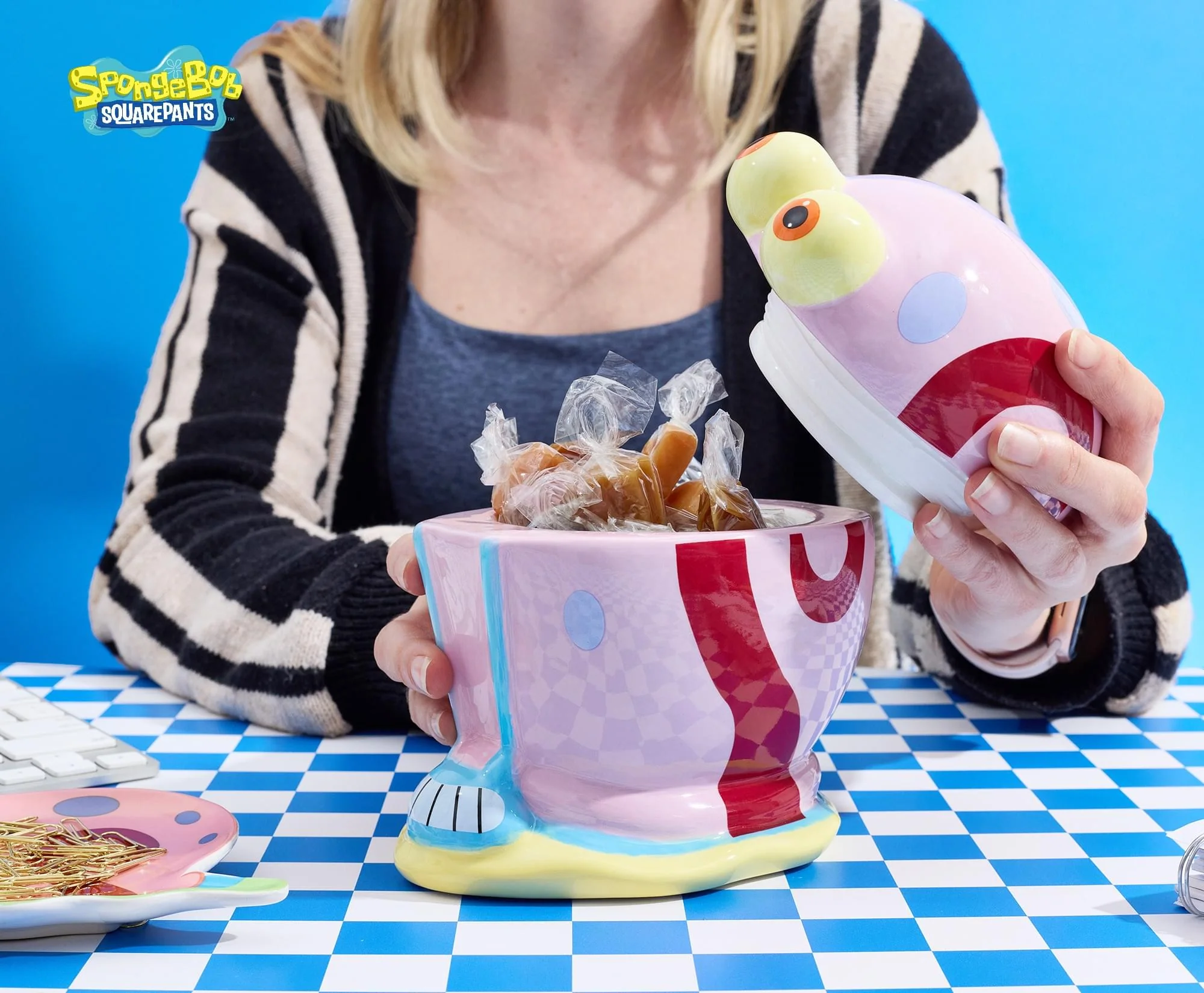 Nickelodeon SpongeBob SquarePants Gary Sculpted Ceramic Snack Jar - Image 7
