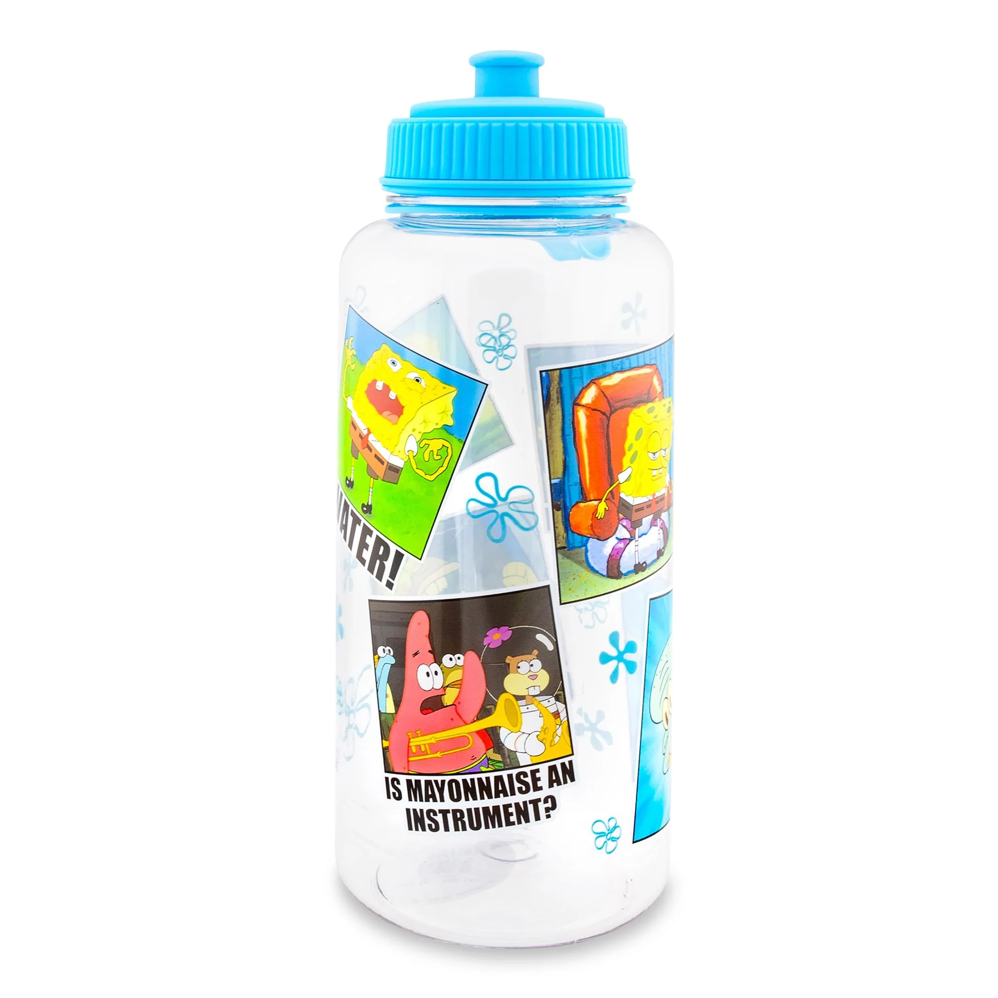 Nickelodeon SpongeBob SquarePants Memes Water Bottle With Sports Cap | 34 Ounces - Image 2