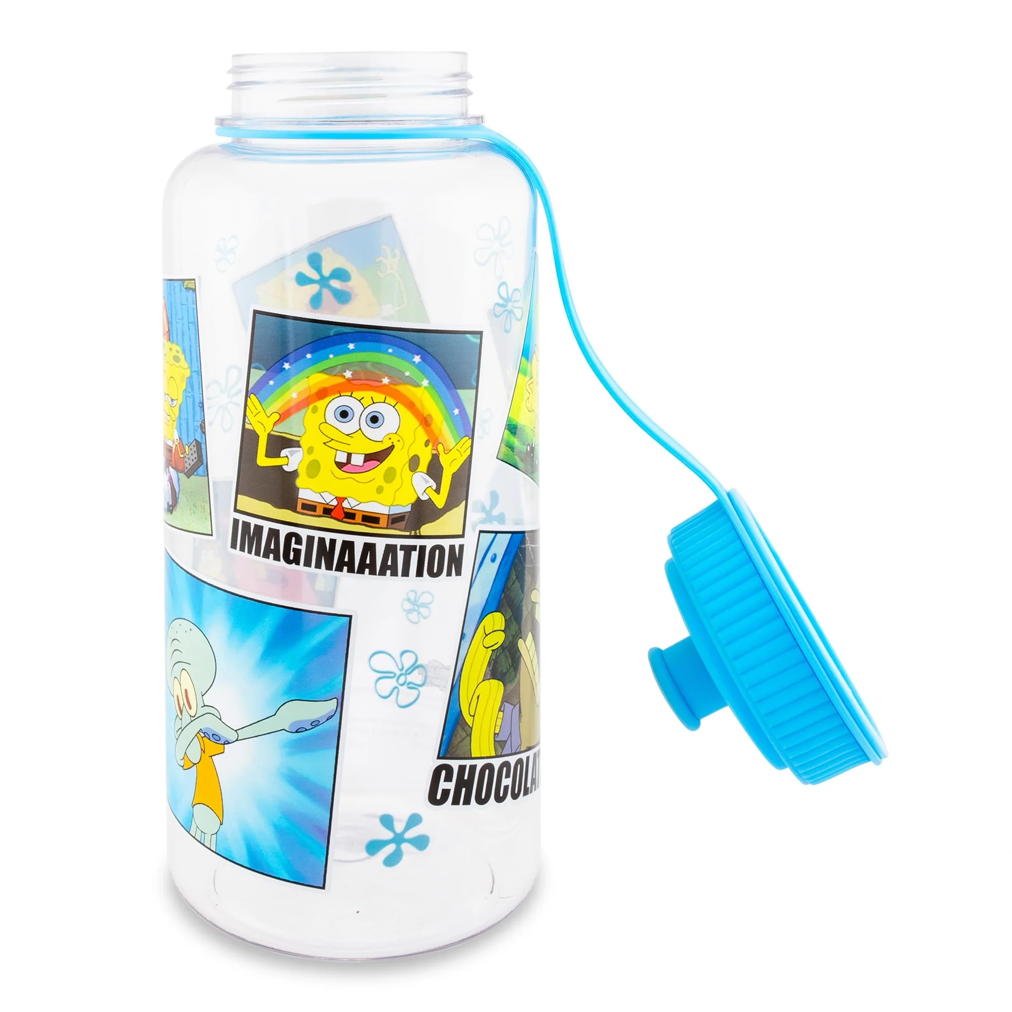 Nickelodeon SpongeBob SquarePants Memes Water Bottle With Sports Cap | 34 Ounces - Image 3